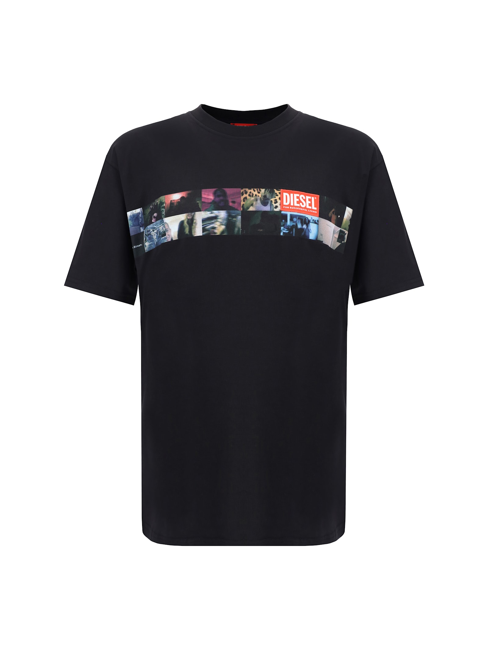 Shop Diesel T-shirt In Deep/black