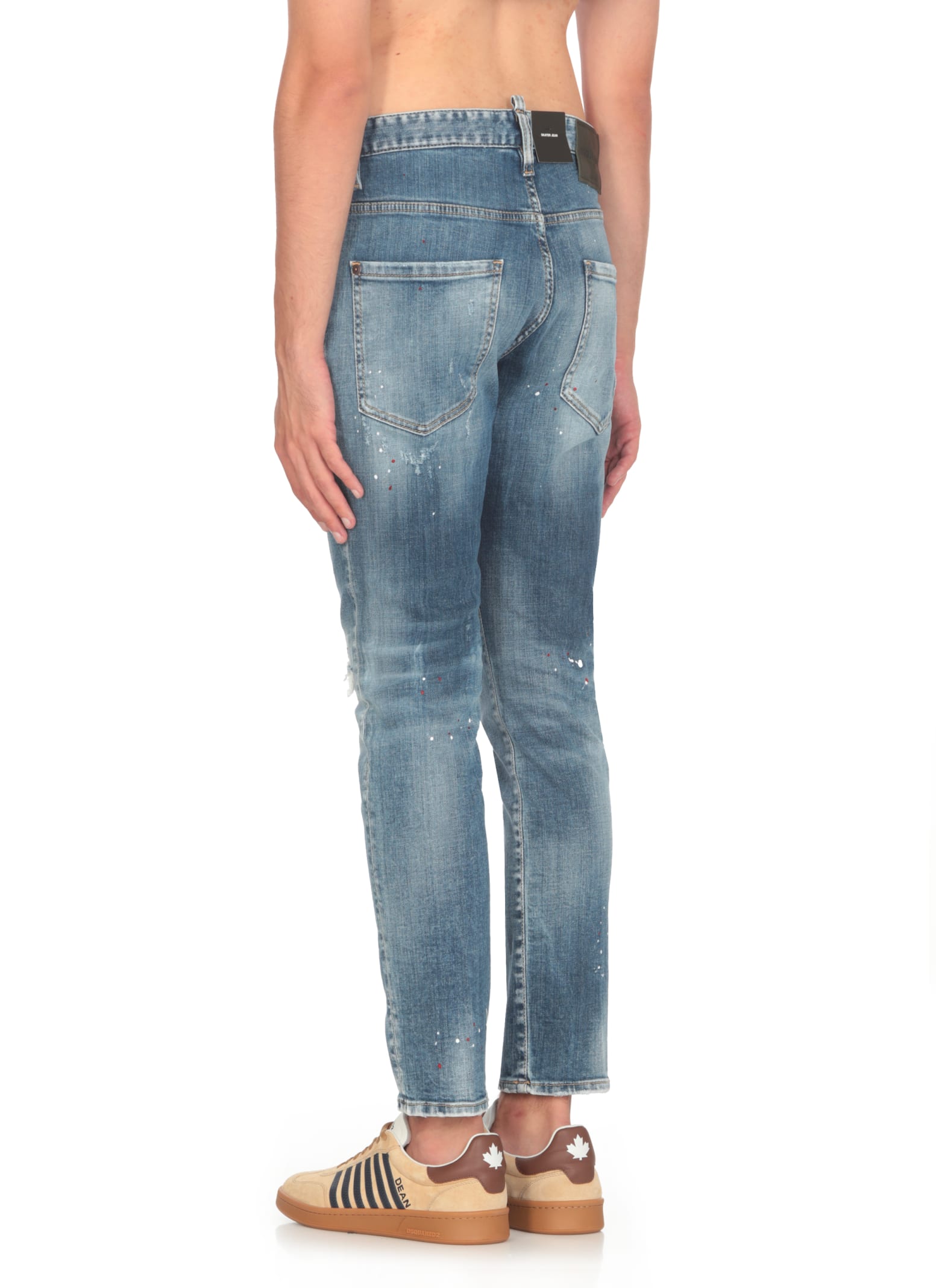 Shop Dsquared2 Skater Jeans In Blue