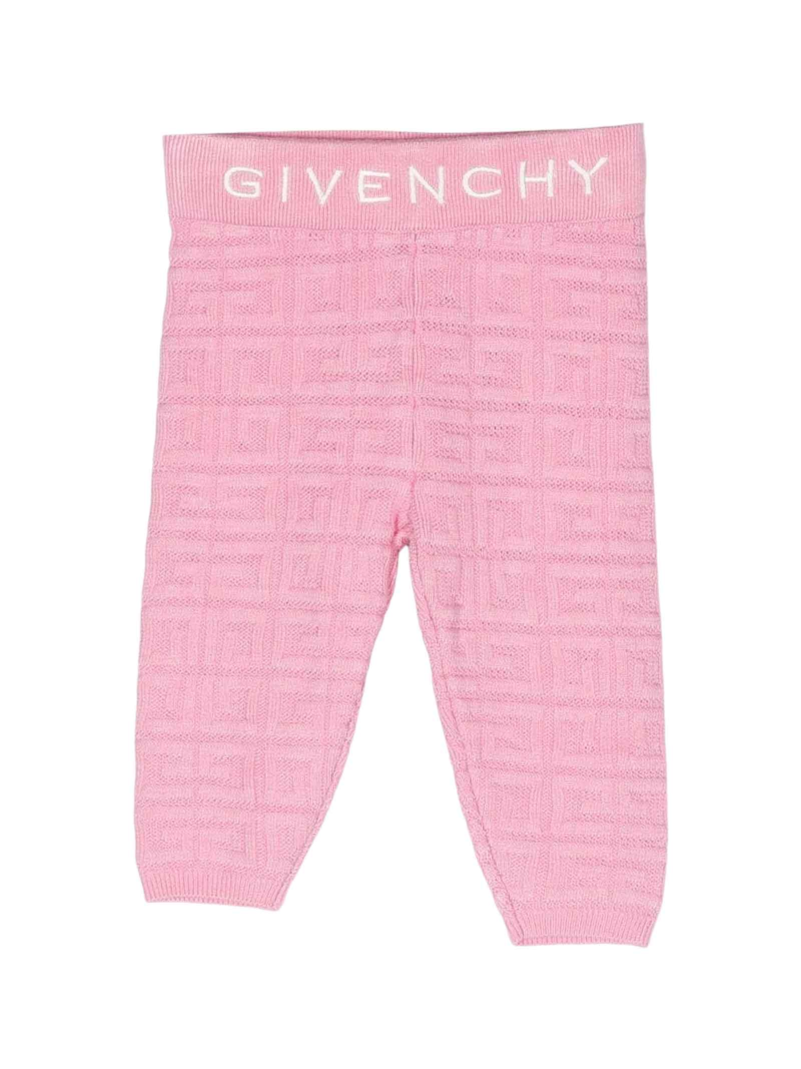 GIVENCHY PINK LEGGINGS BABY GIRL