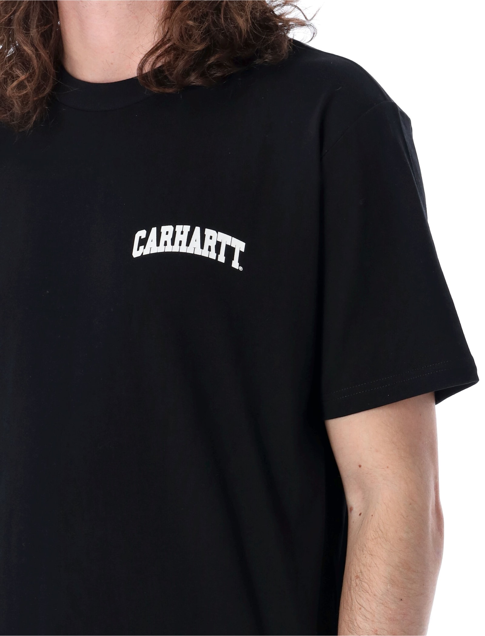 Shop Carhartt University T-shirt In Black