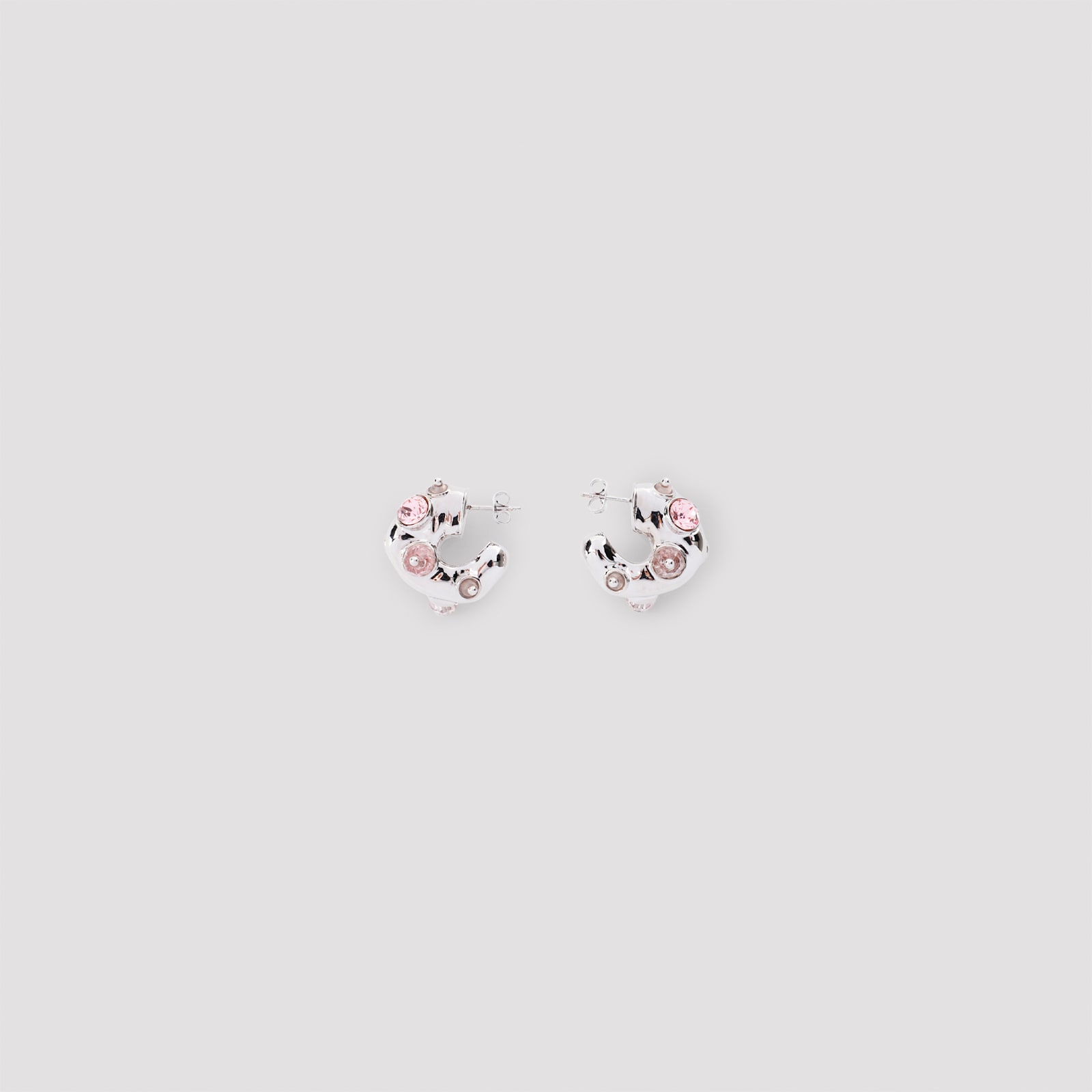 Shop Dries Van Noten Earrings In Pink