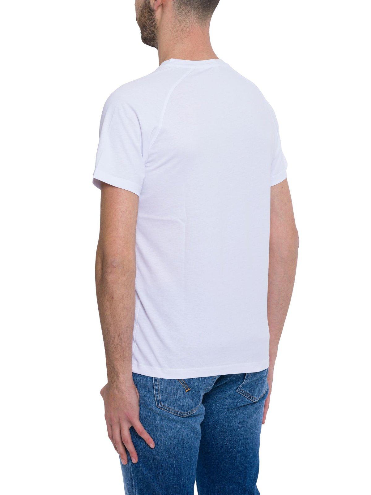 Shop K-way Short-sleeved Crewneck T-shirt T-shirt In White