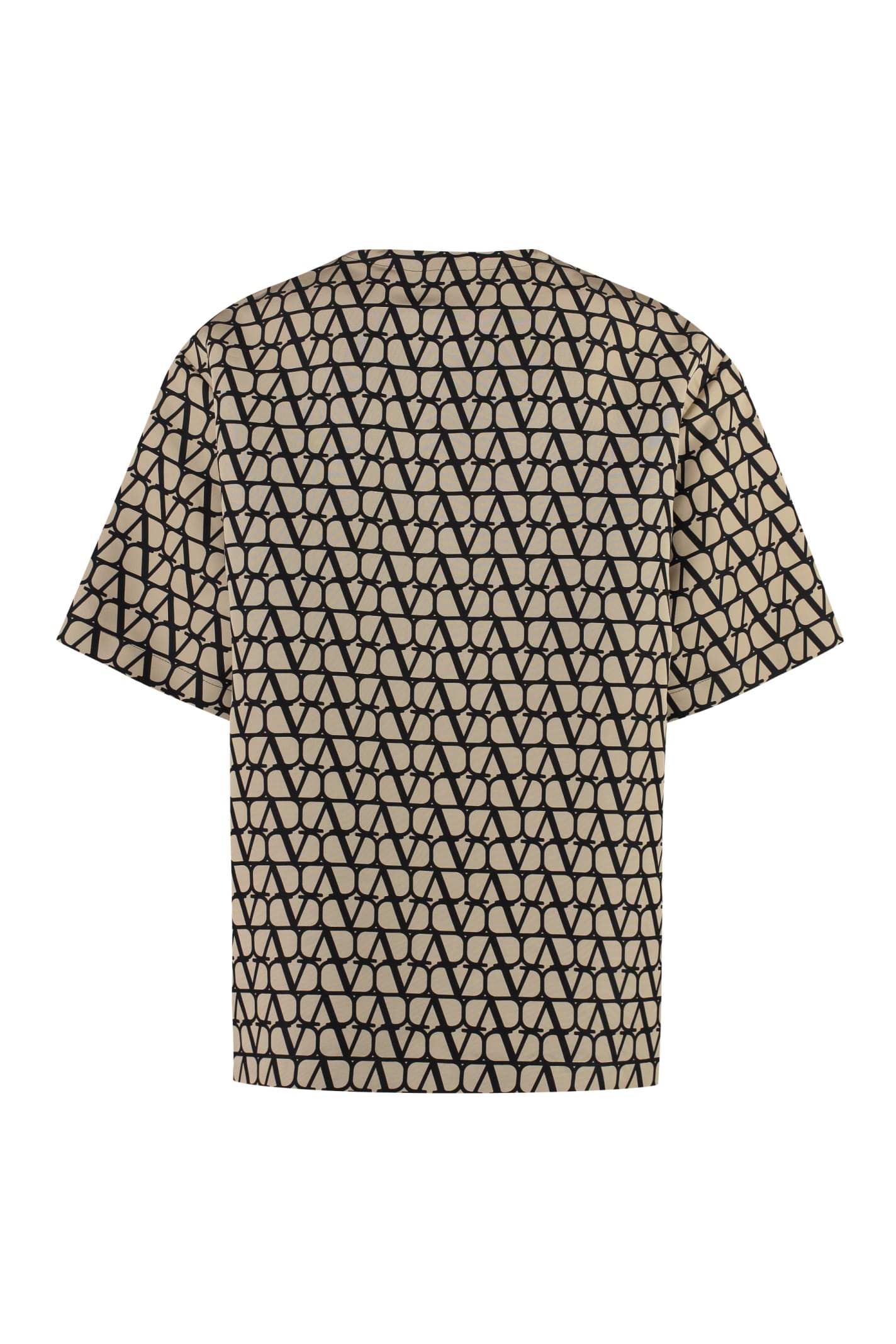 Valentino Toile Iconographe Print T-shirt In Brown