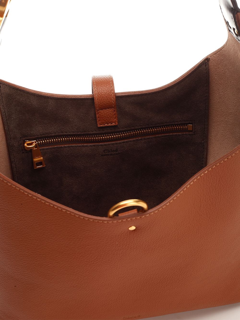 Chloé Womens Tan Marcie Hobo Small Leather Shoulder Bag In Brown