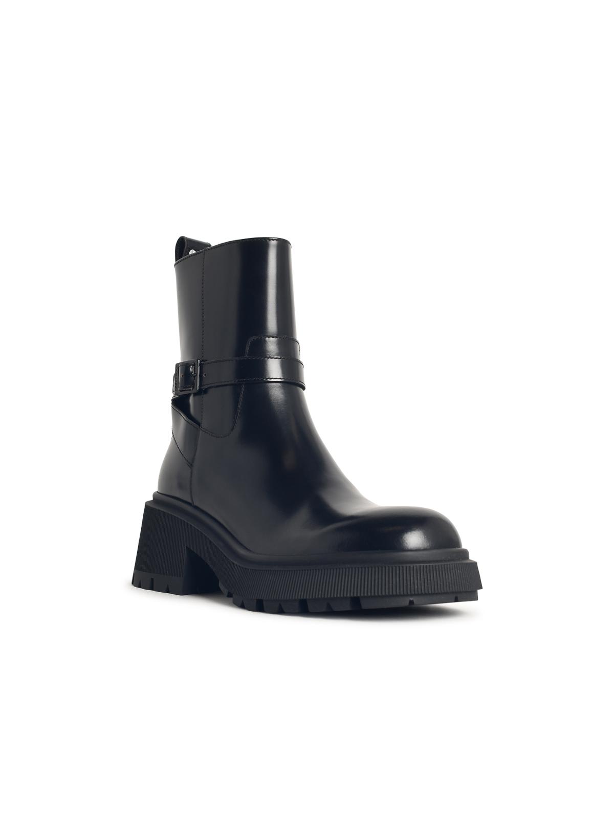 Jimmy Choo Soft Box Calf Conny Flat Boots Women In Black
