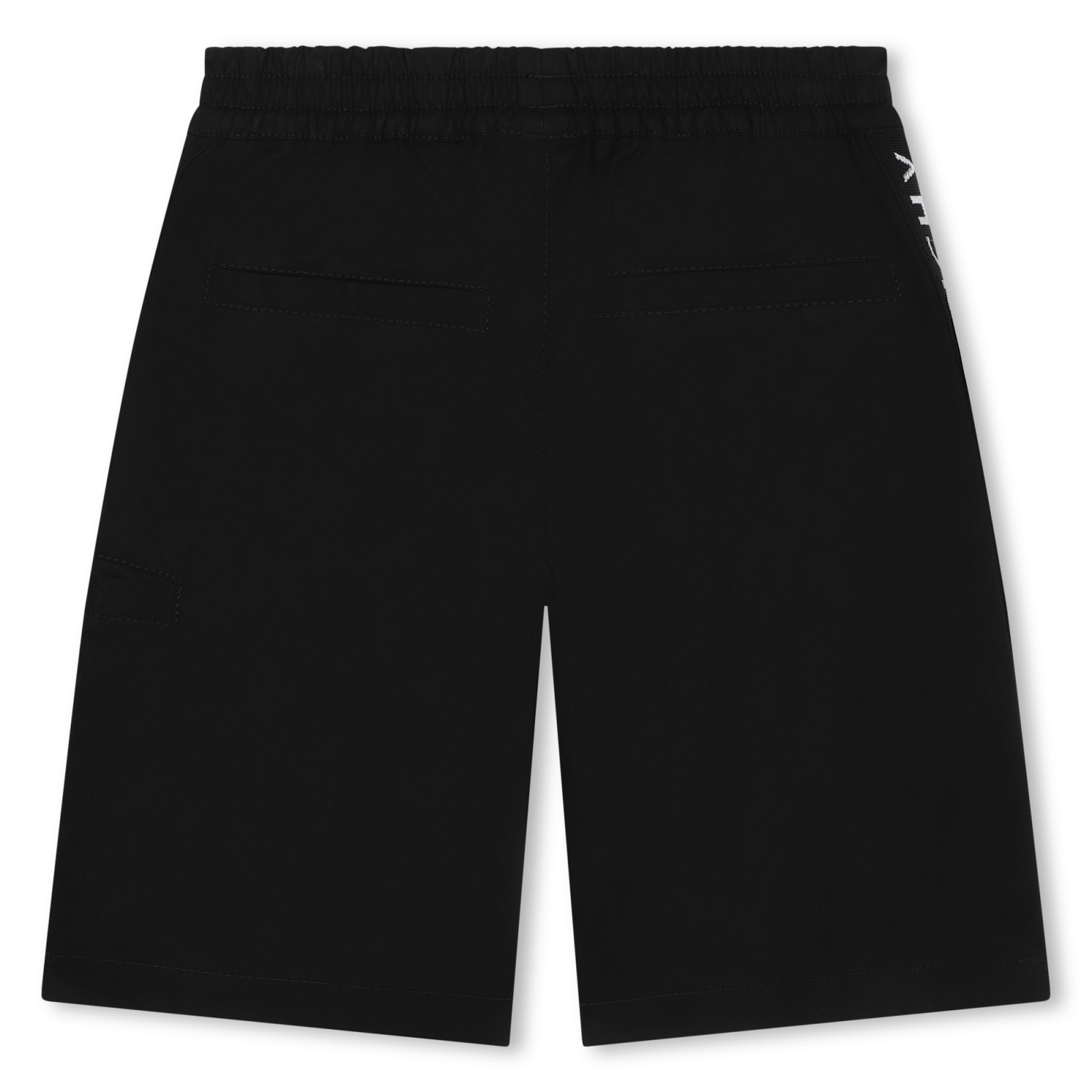 Shop Givenchy Bermuda Shorts With Logo Band In Nero