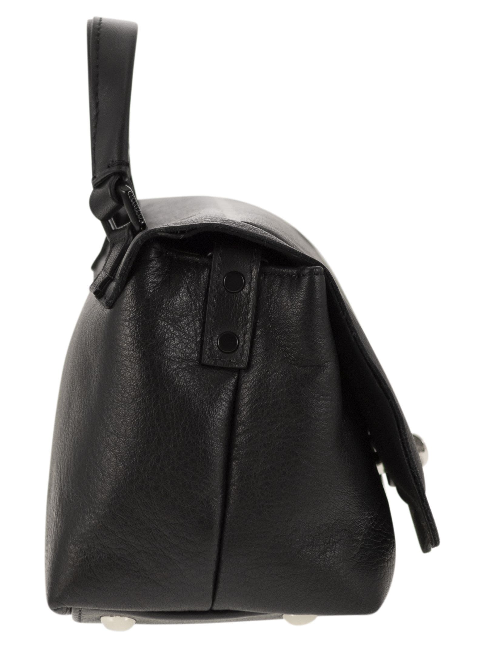 Shop Zanellato Postina Pillow - Baby Handbag In Black
