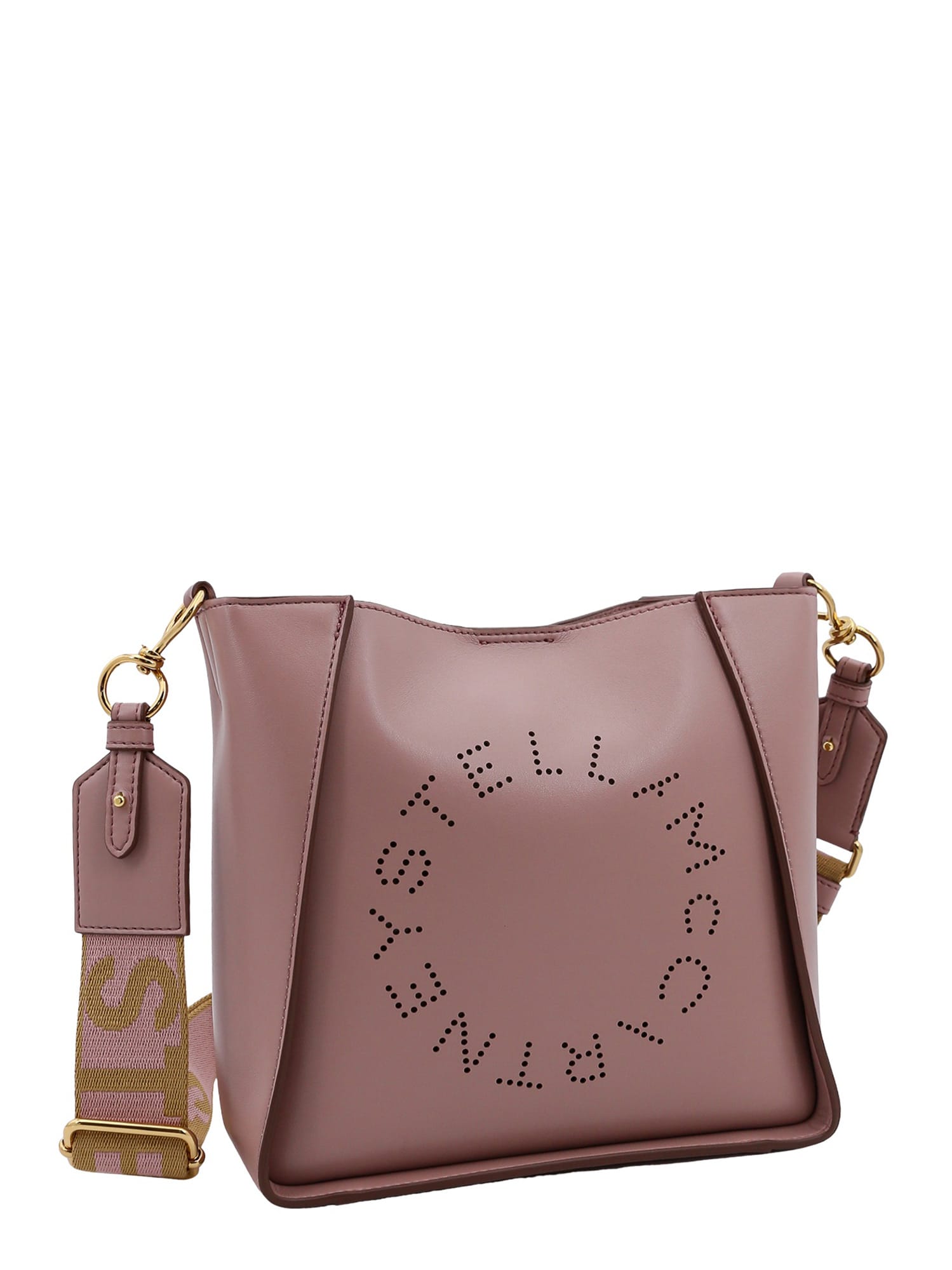 Shop Stella Mccartney Mini Alter Mat Crossbody Bag In Shell