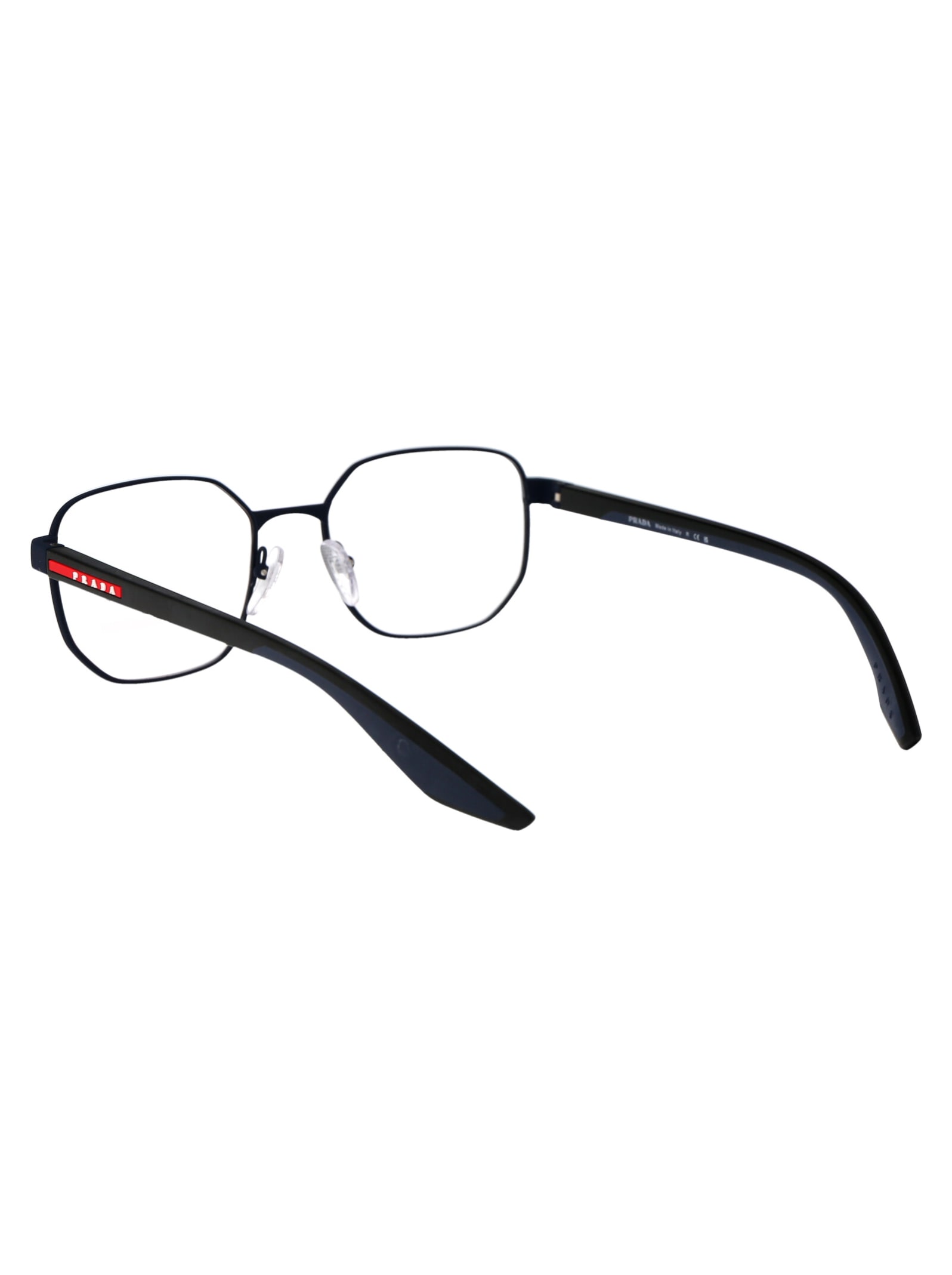 Shop Prada 0ps 50qv Glasses In Tfy1o1 Blue Rubber