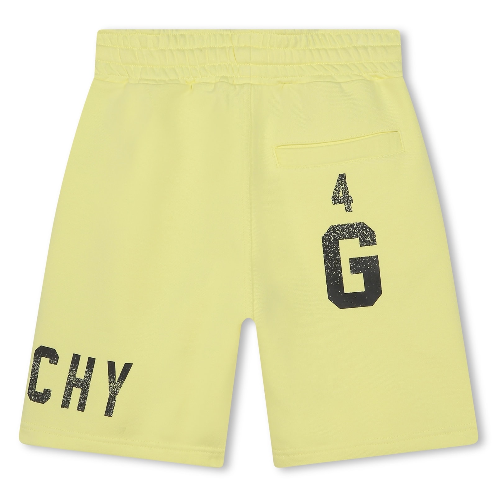 Shop Givenchy Bermuda Shorts With Print In Yellow