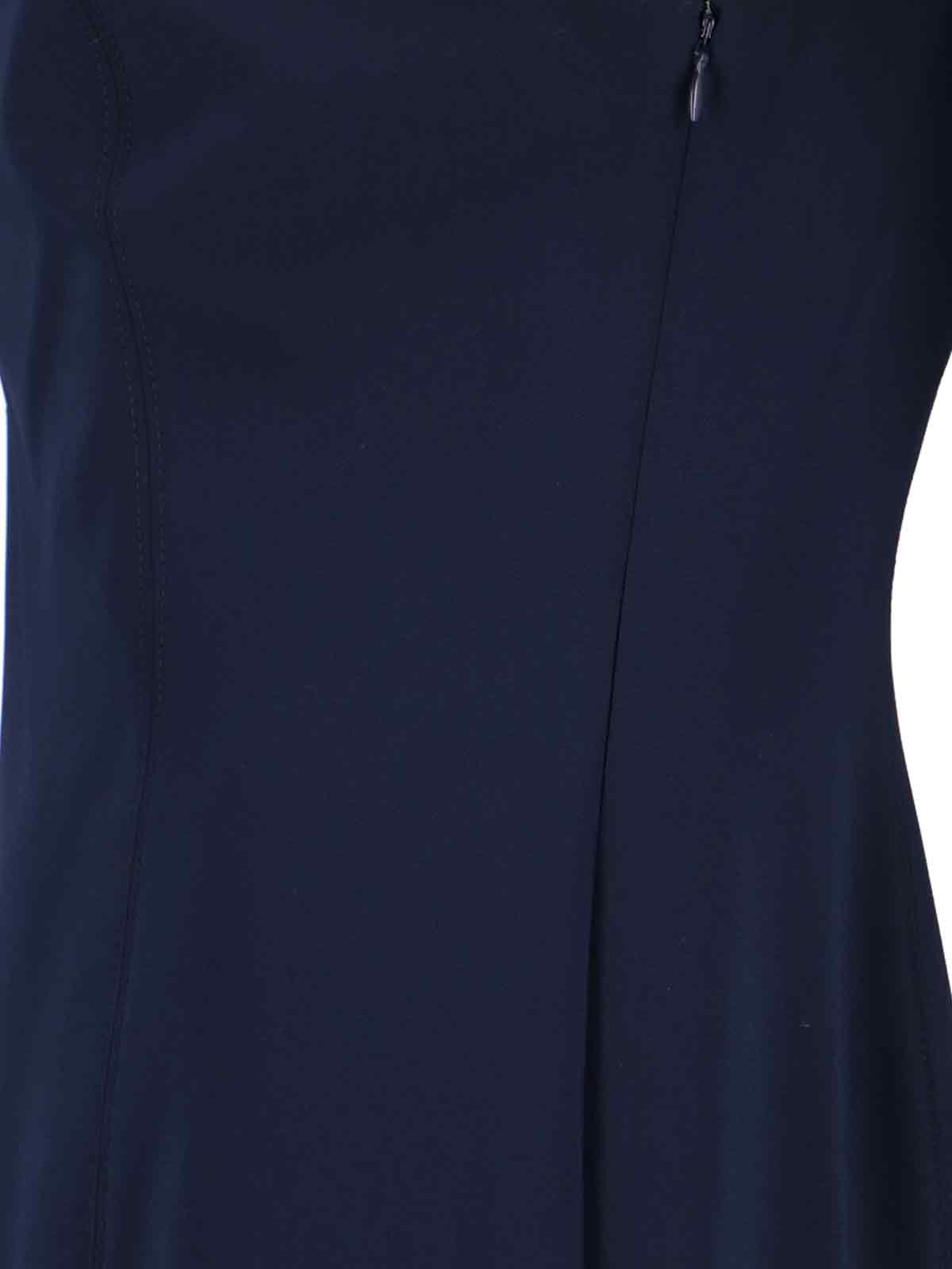 Ralph Lauren Off-shoulder Split Dress In Blue