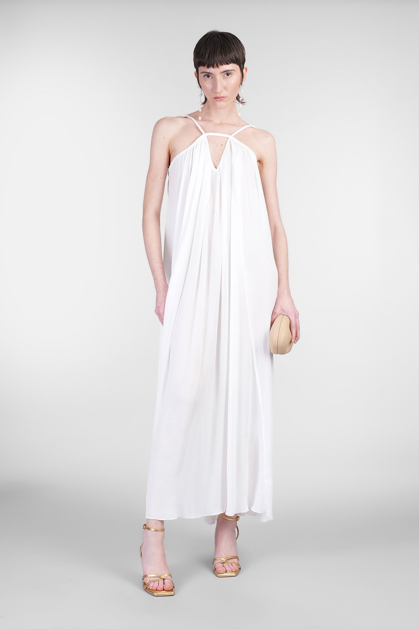 Cult Gaia Open-back Maxi Dress In White