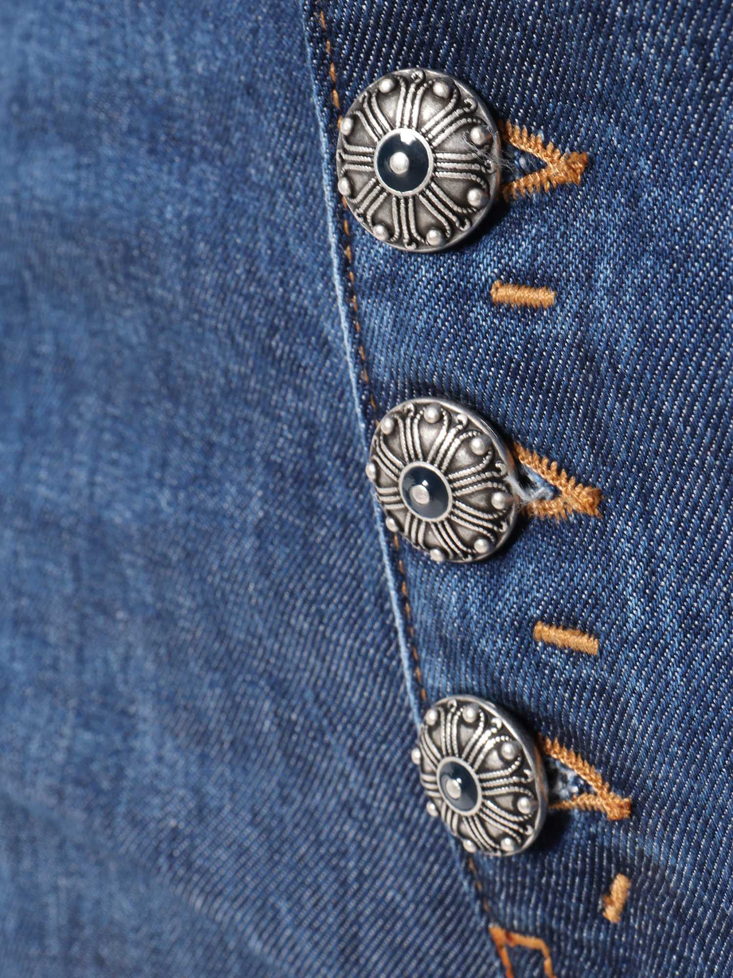 Dondup High-waisted Jeans With Tapered Leg In Blue