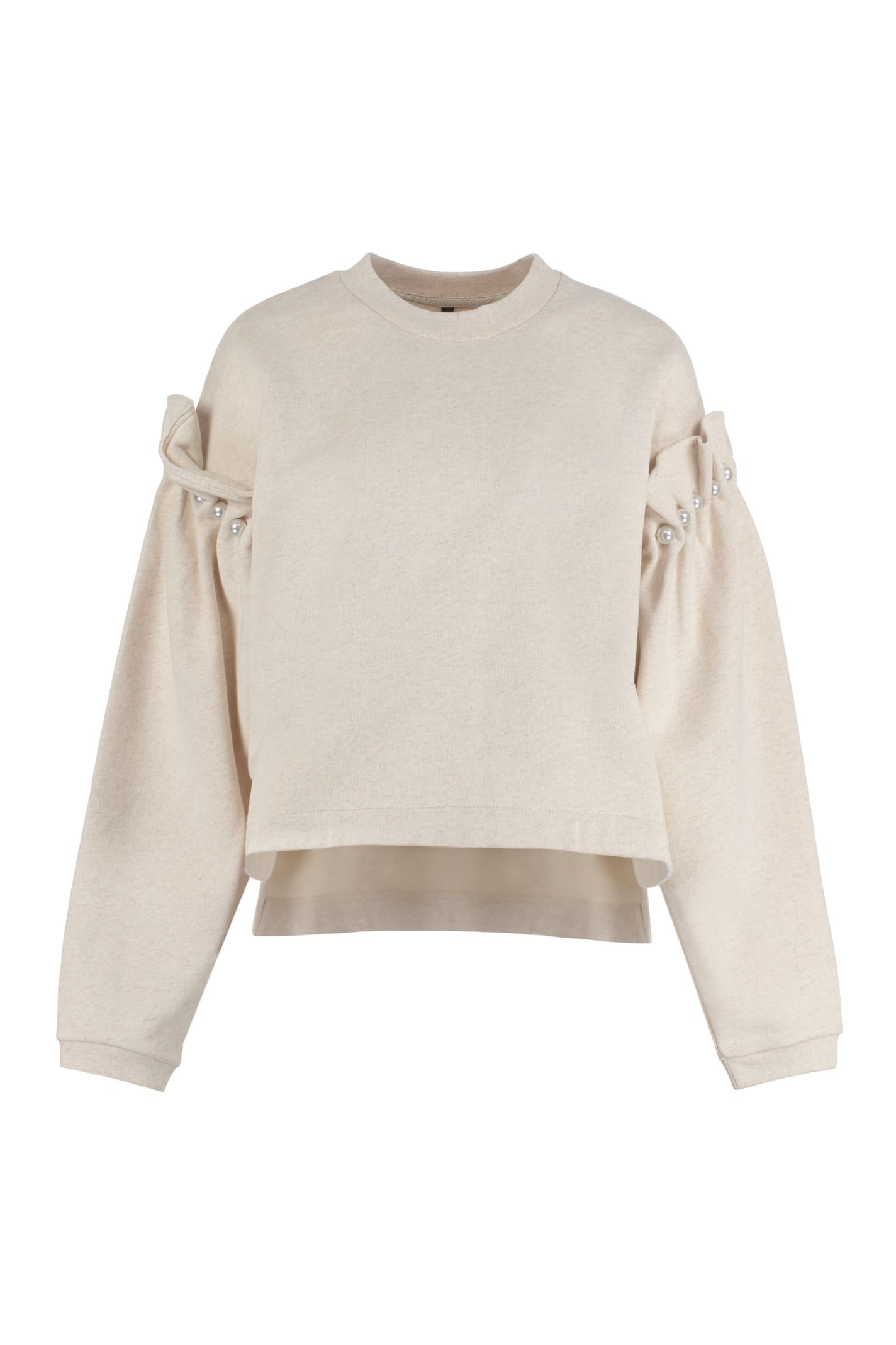 Mother Of Pearl Dani Cropped Cotton Sweatshirt