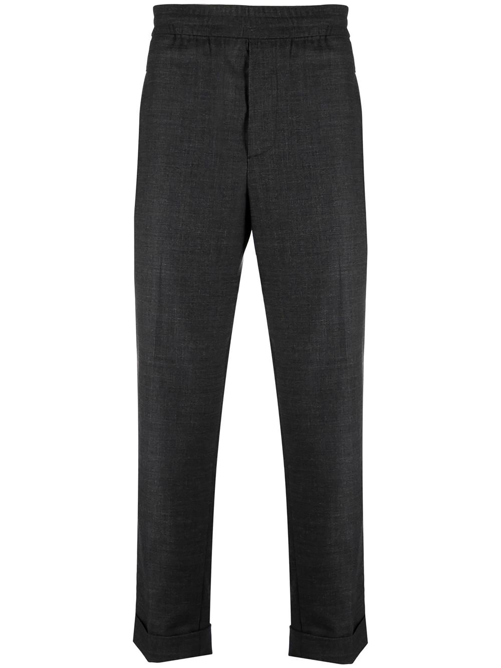 Neil Barrett Grey Wool Tailored Trousers