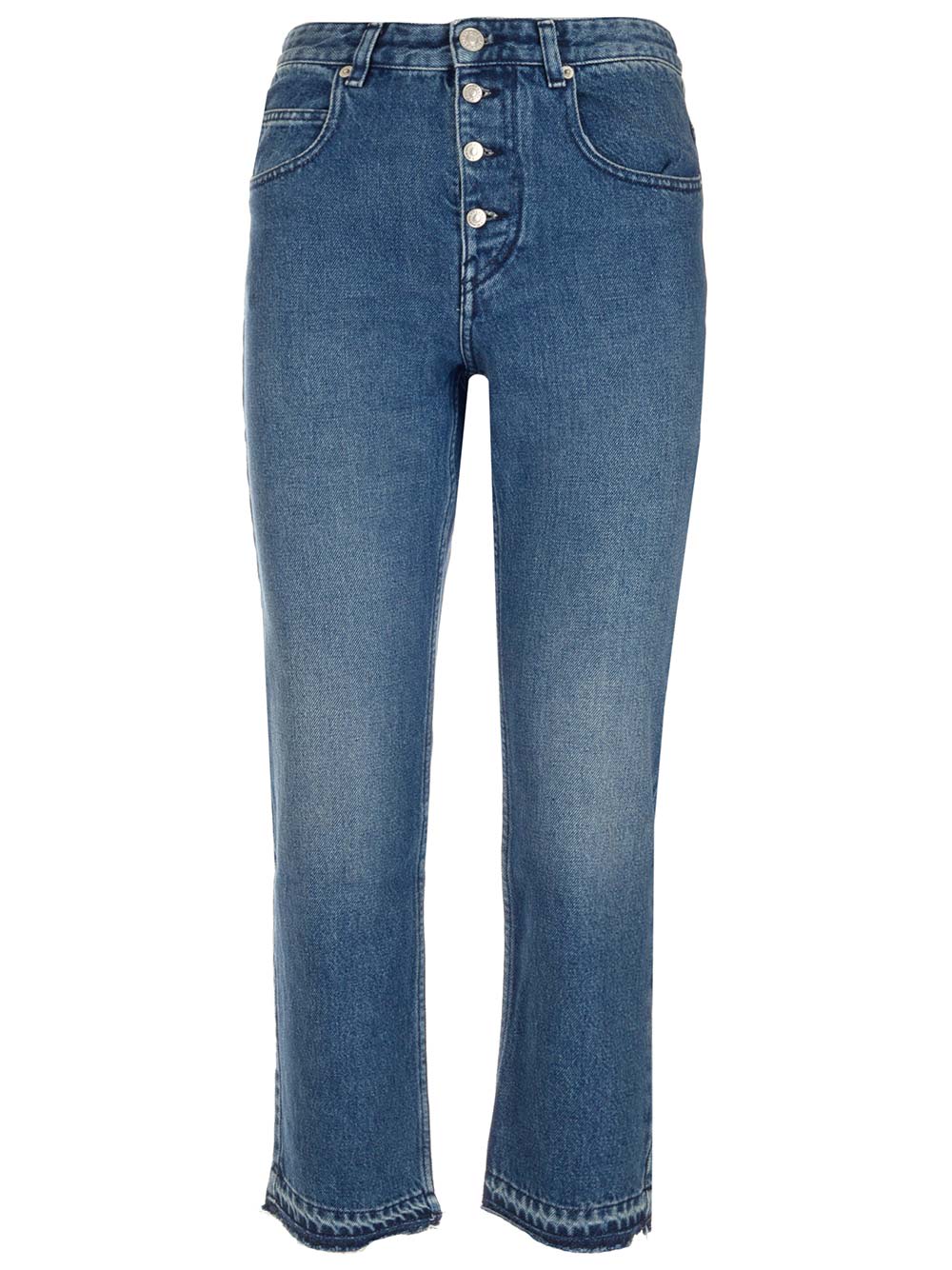 Isabel Marant Étoile Belden Cotton High-rise Jeans In Blue