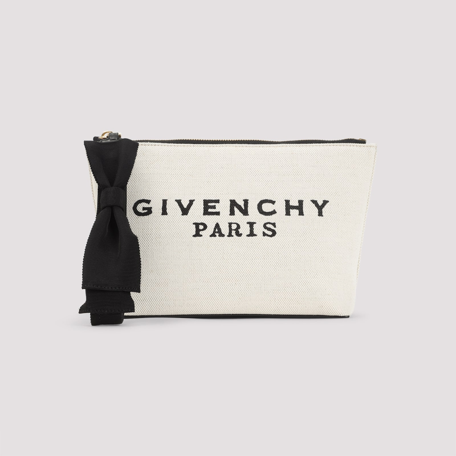 Givenchy Compact Logo Pouch Bow Detail In White