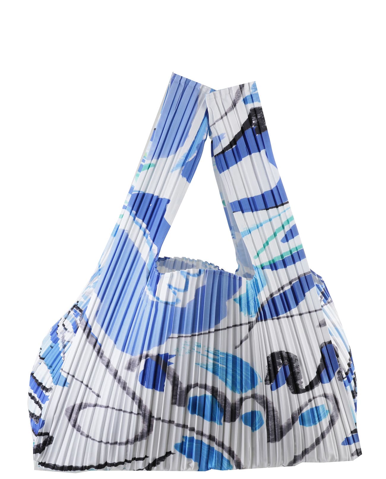 ISSEY MIYAKE PLEATS PLEASE BLUE PLAYING SHOPPER,PP17AG571 72