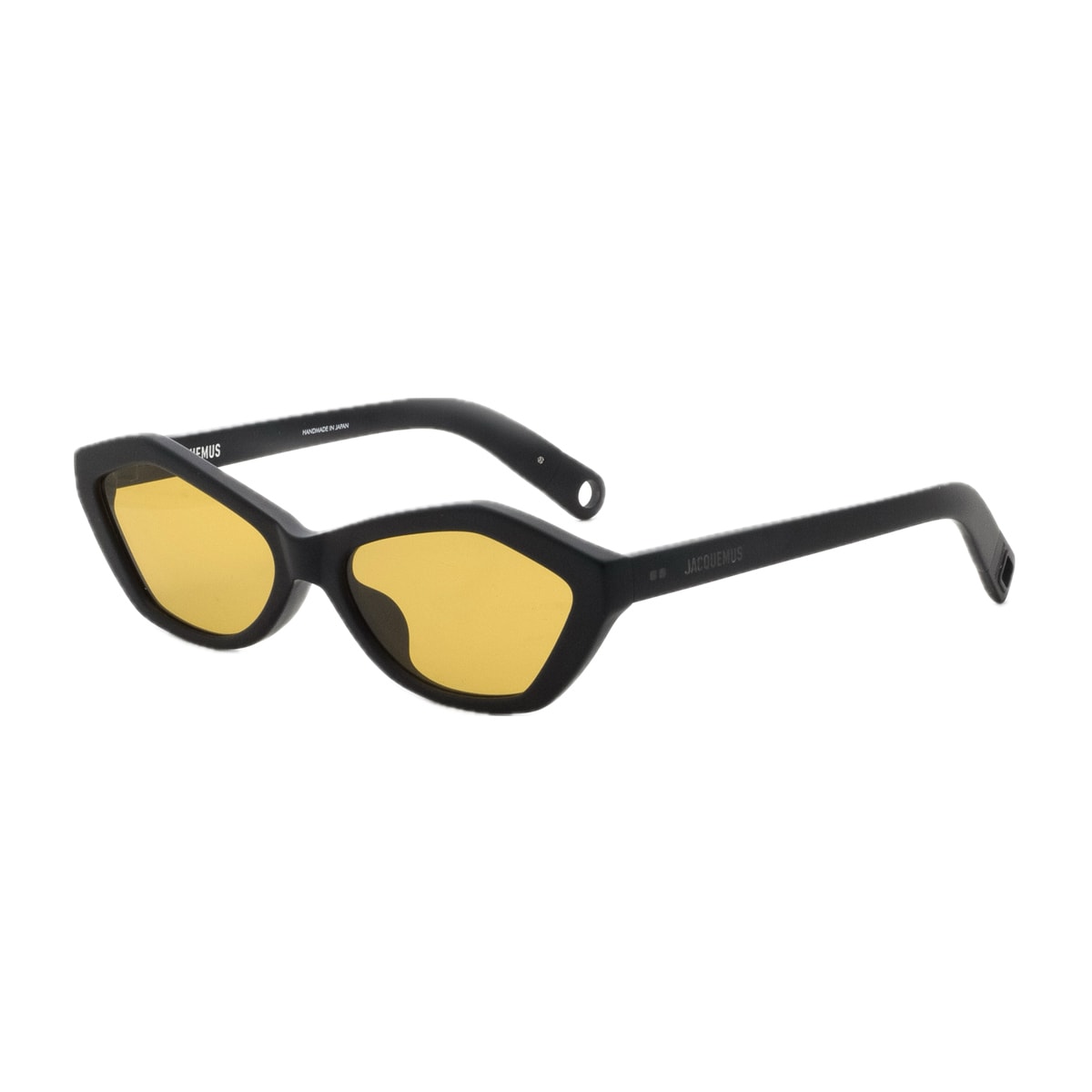 Shop Jacquemus Les Lunettes Bambino Jac42 Linea La Casac6 Matt Black Sunglasses