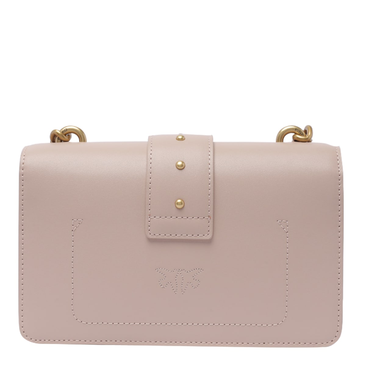 Shop Pinko Love One Crossbody Bag In Pink