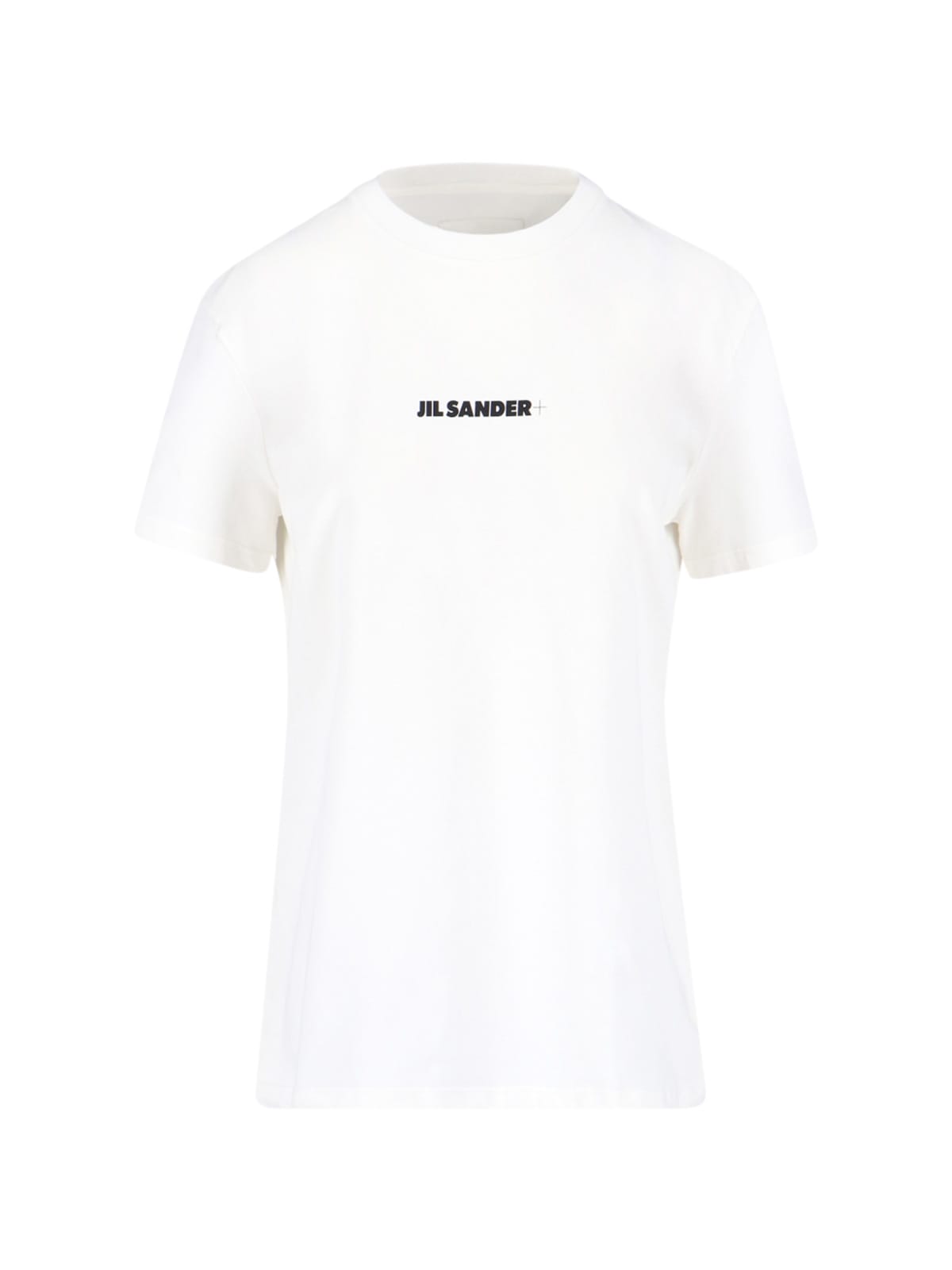 Shop Jil Sander Logo T-shirt In Bianco