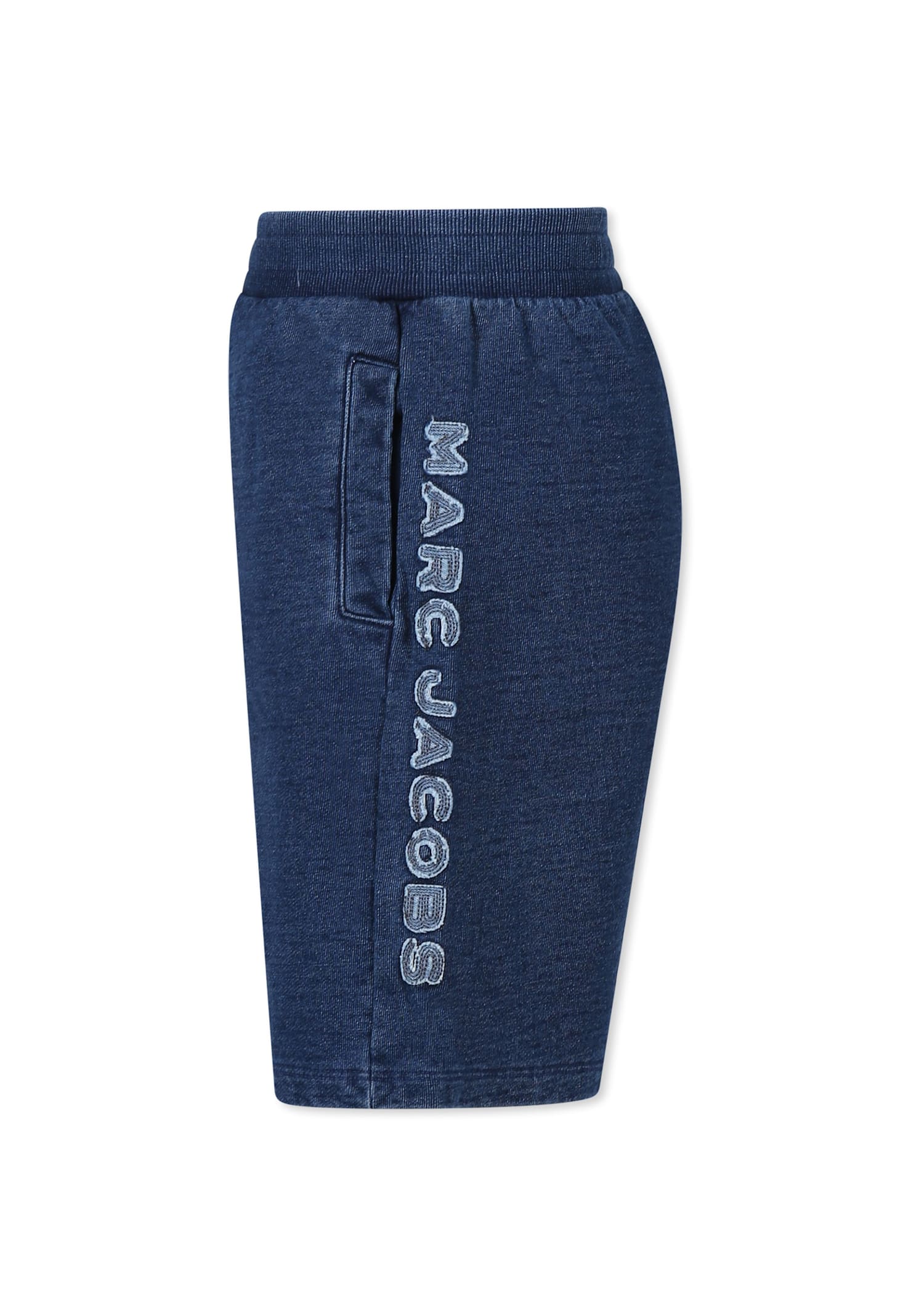 Marc Jacobs Blue Shorts For Boy With Logo In Blue