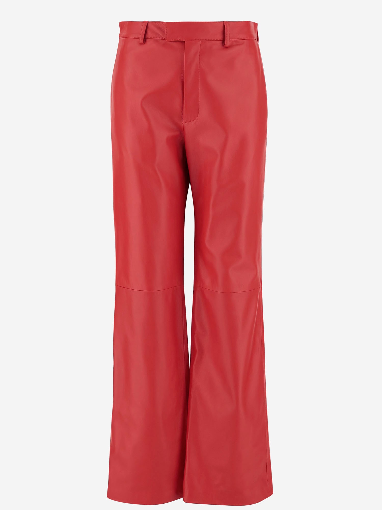 Armarium Tito Leather Pants In Red