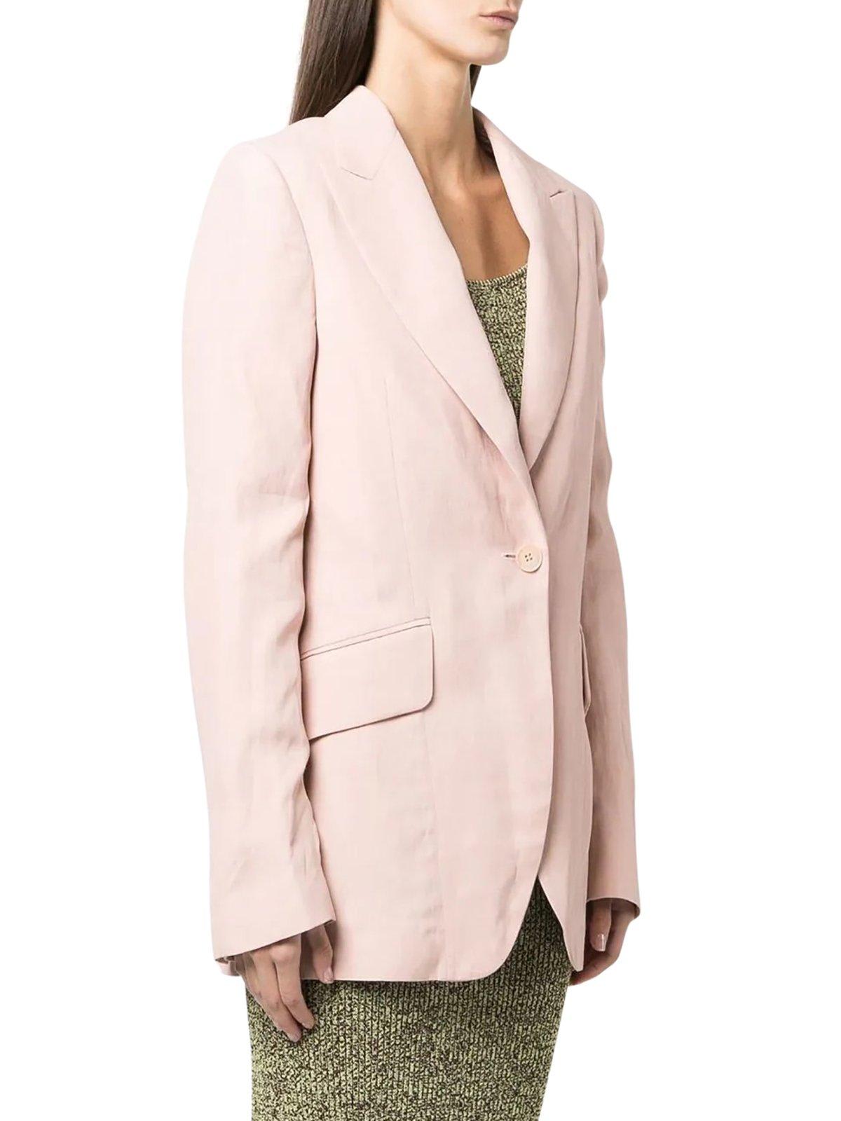Shop Stella Mccartney Single Breasted Blazer In Pink