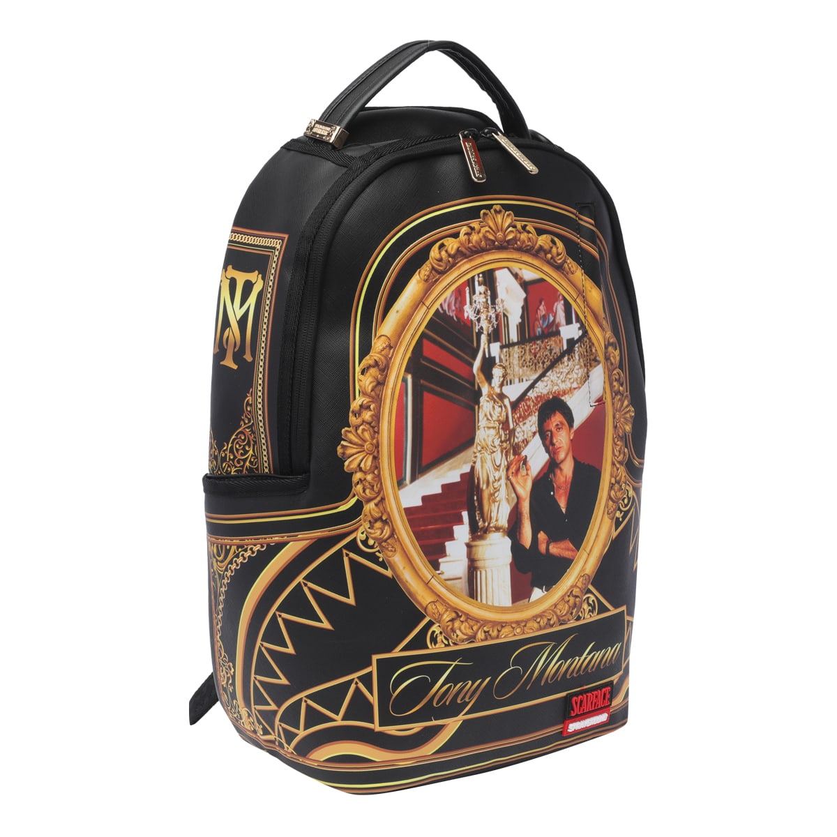 Shop Sprayground Scarface Stairs Backpack In Black
