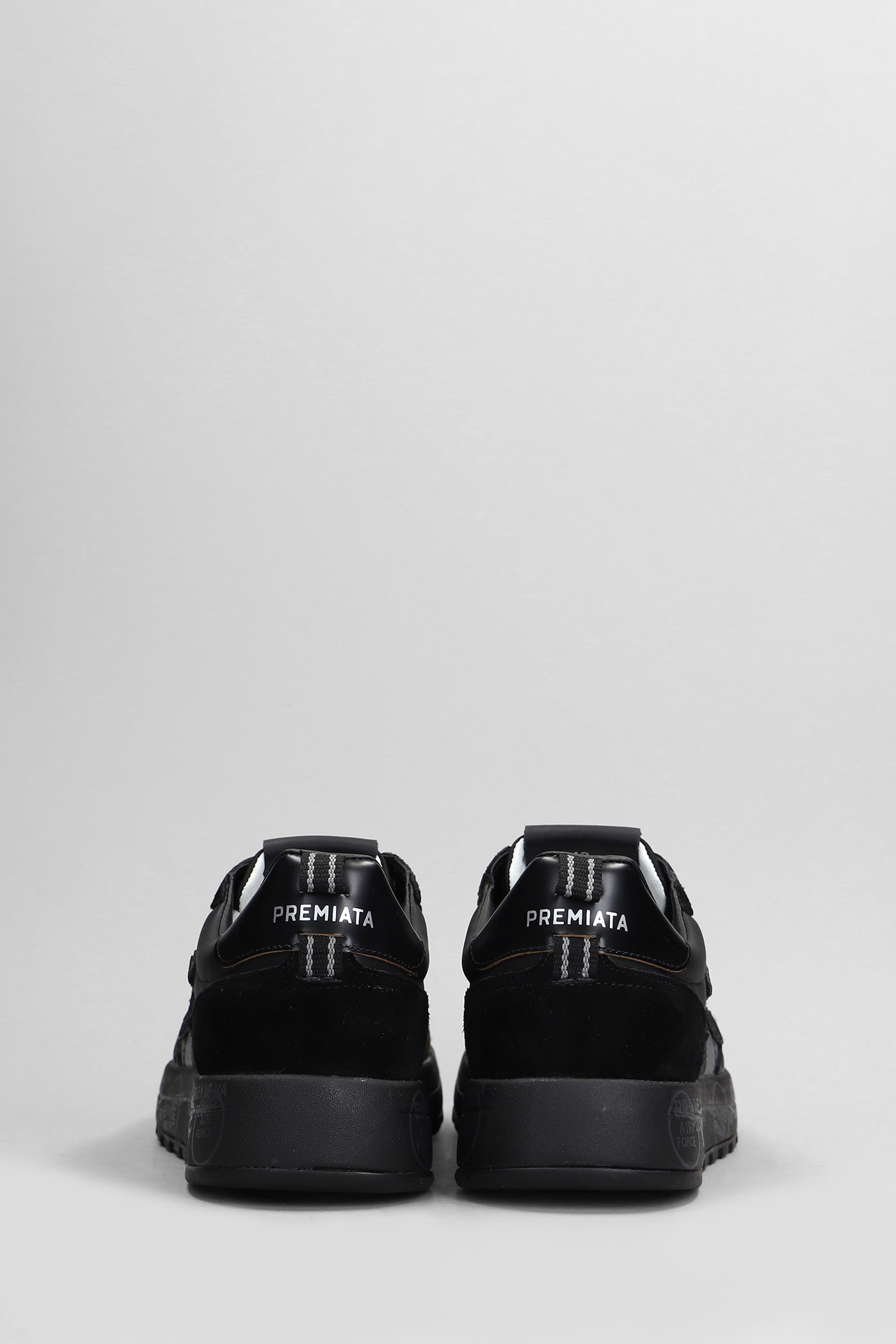 Shop Premiata Nous Sneakers In Black Leather