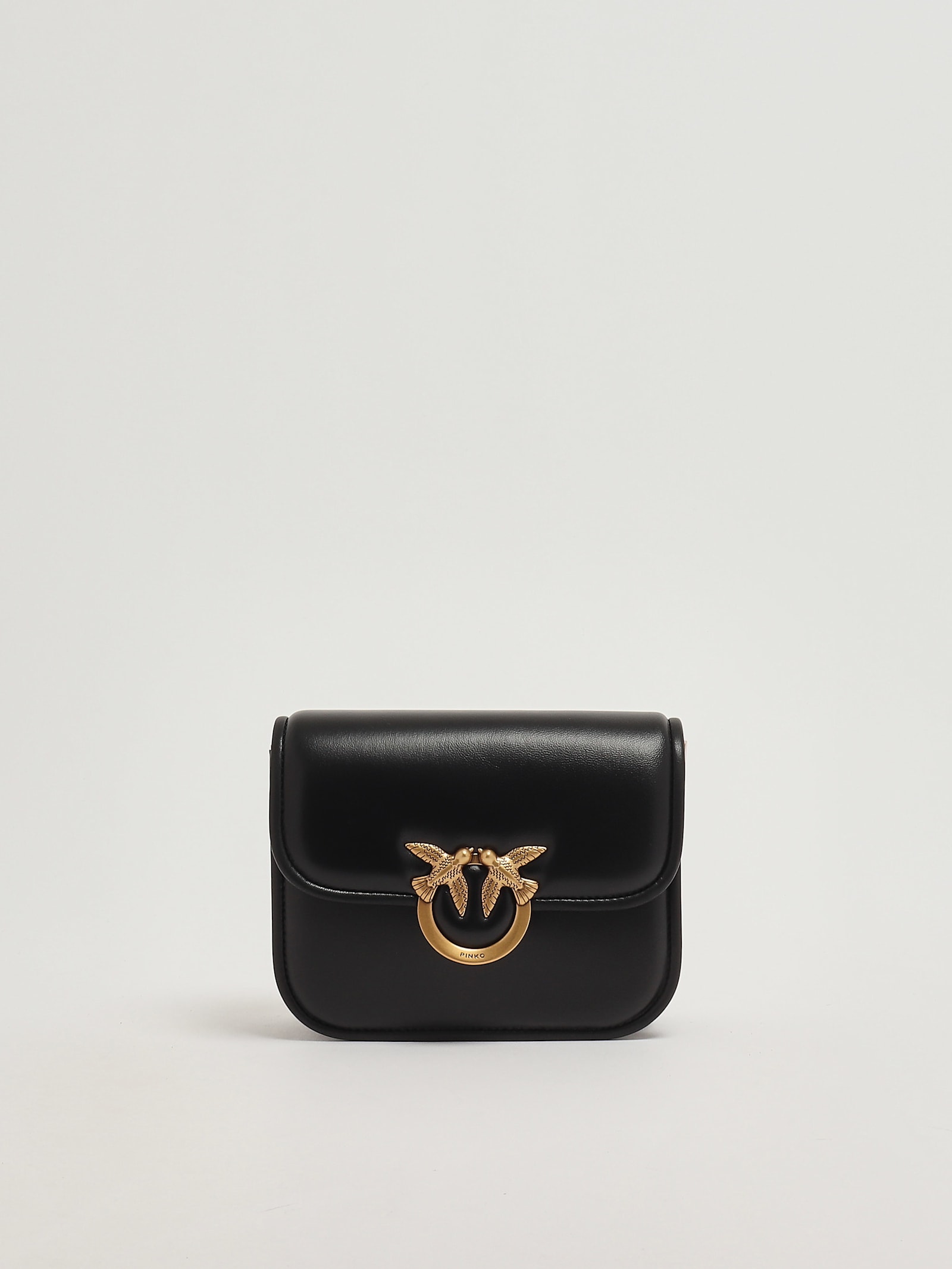 Pinko Love Box Bag Mini Clutch In Black