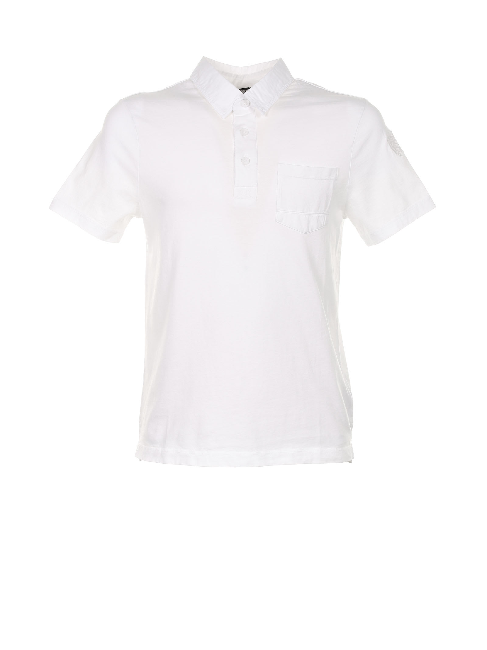 Blauer White Polo Shirt In Bianco