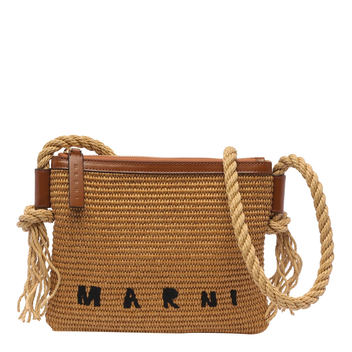 Shop Marni Marcel Summer Bag In Natural