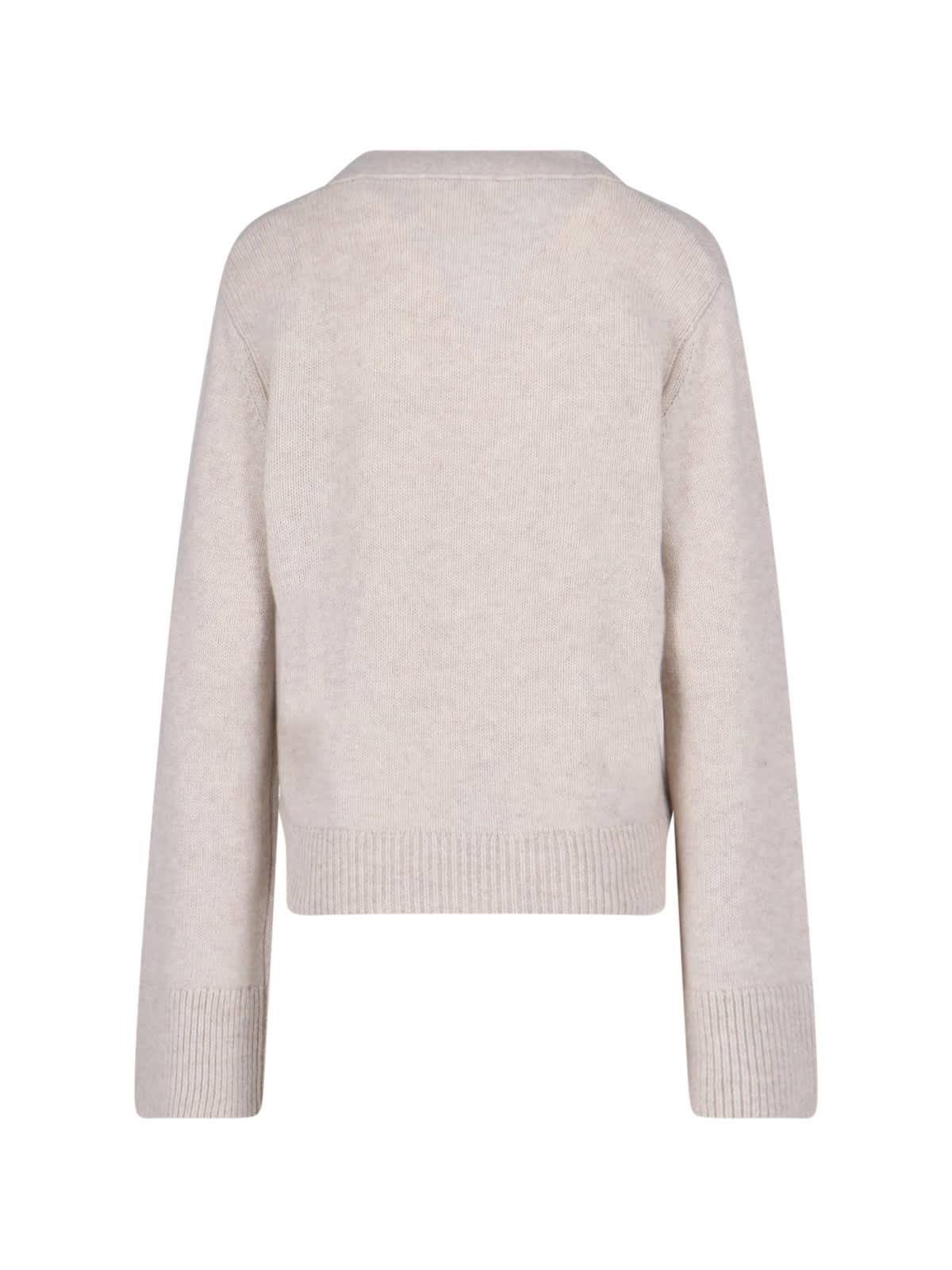 Lisa Yang V-neck Cardigan Danni In Neutral