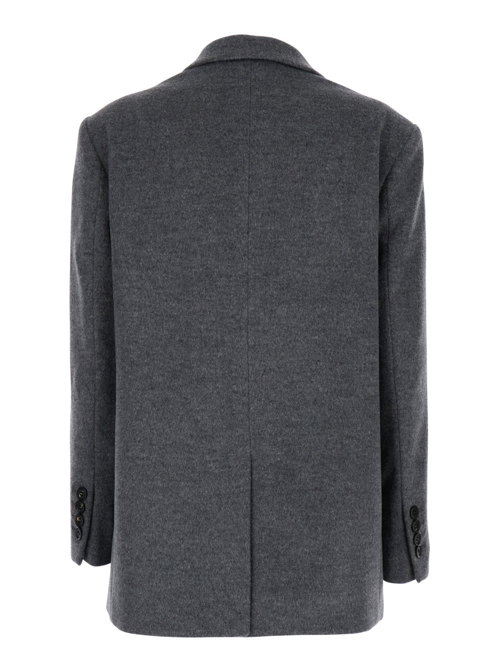 Shop Dunst Unisex Layered Heavy Wool Blazer In Grey