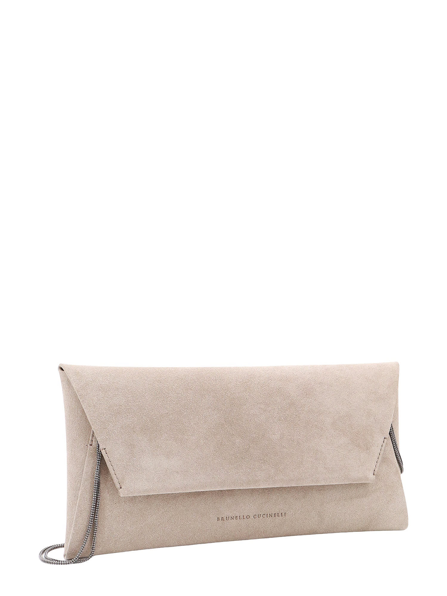 Shop Brunello Cucinelli Shoulder Bag In Beige