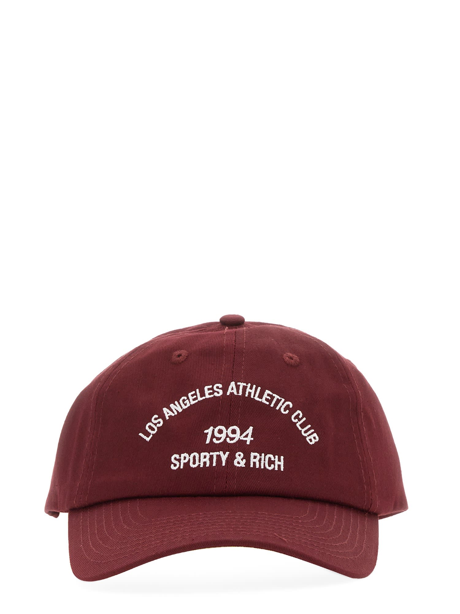 Sporty & Rich Baseball Hat With Logo Embroidery