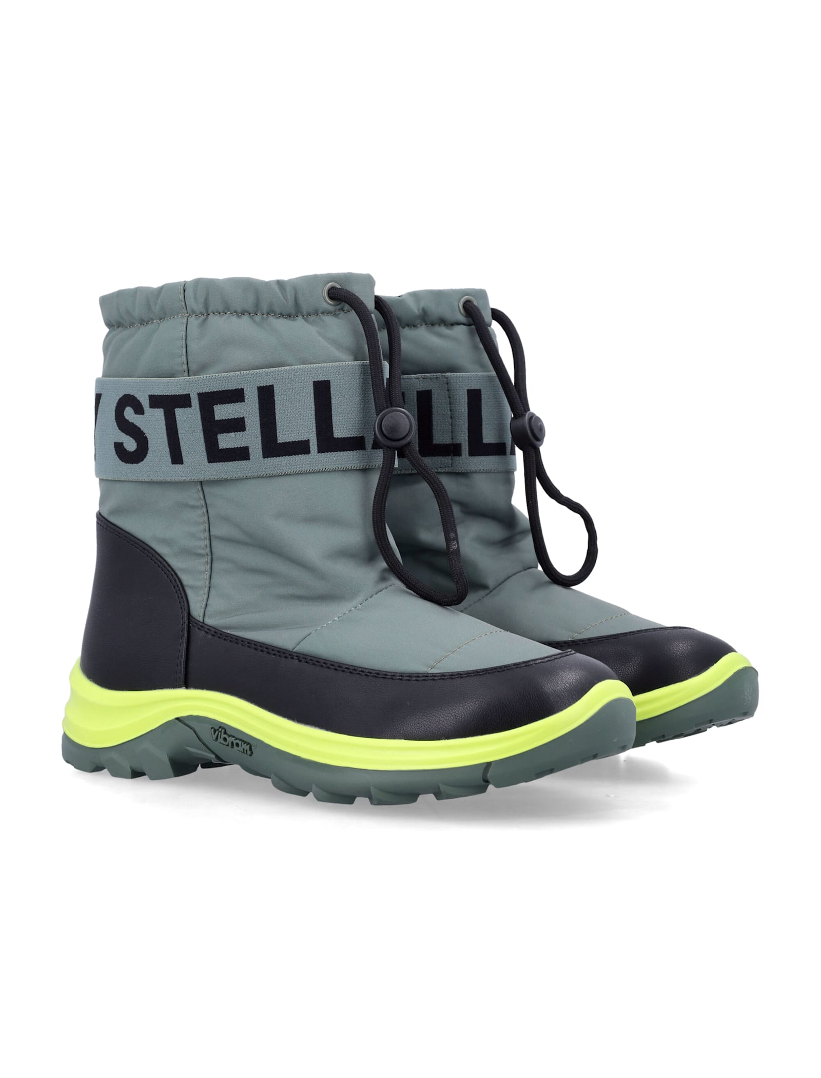 Stella Mccartney Kids Green Snow Boots In Multi