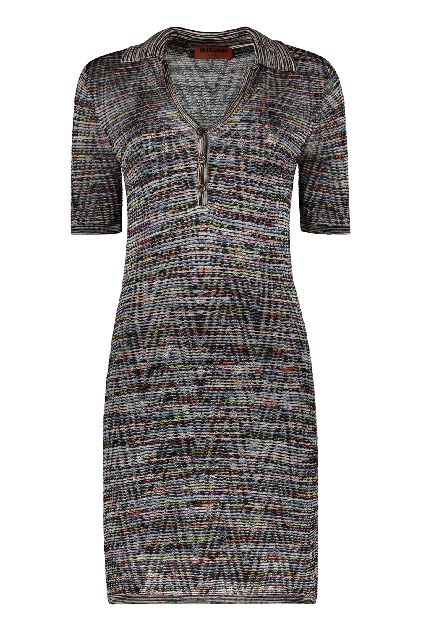 Missoni Knitted Dress In Black