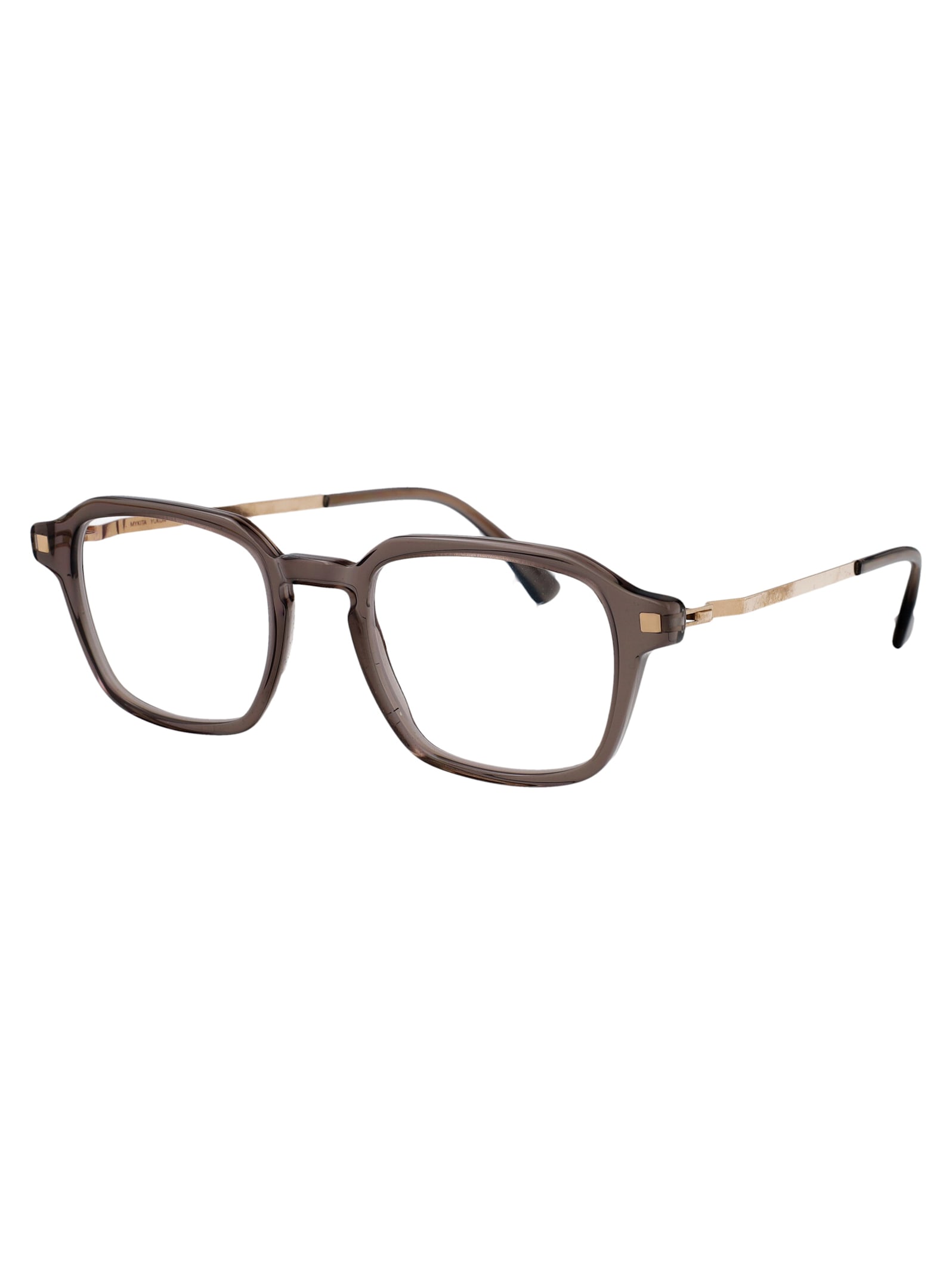 Mykita Yukon Frames In Clear Ash/champagne Gold