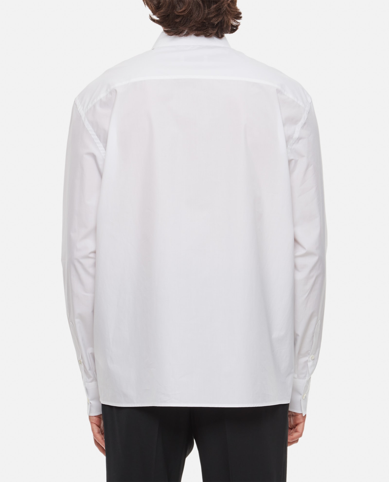 Shop Lanvin Tunic Cotton Shirt In White