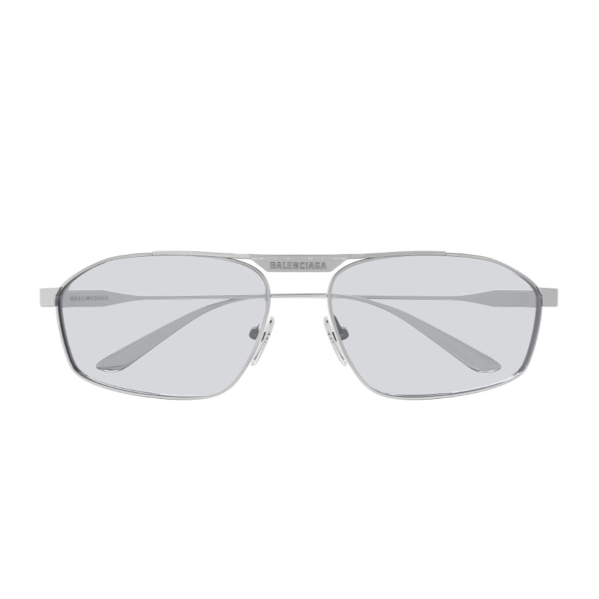 Balenciaga Bb0416s Tag 3.0 Linea Everyday 004 Silver Grey Glasses In Gray