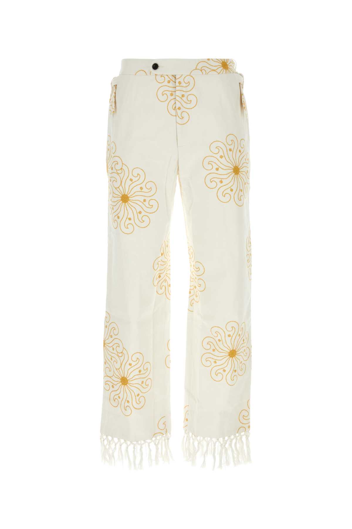 Embroidered Cotton Soleil Pant