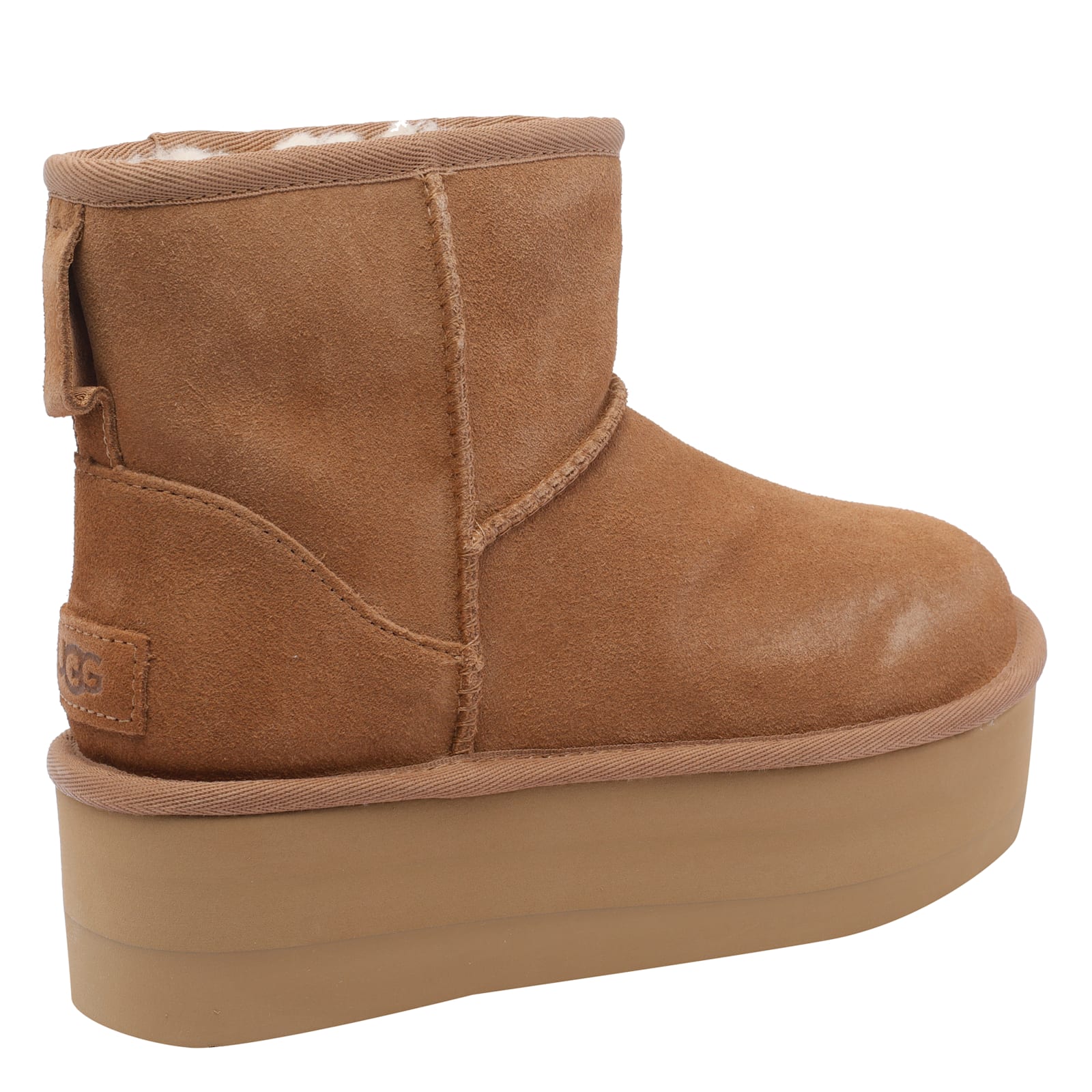 Ugg Classic Ultra Platform Booties In Brown