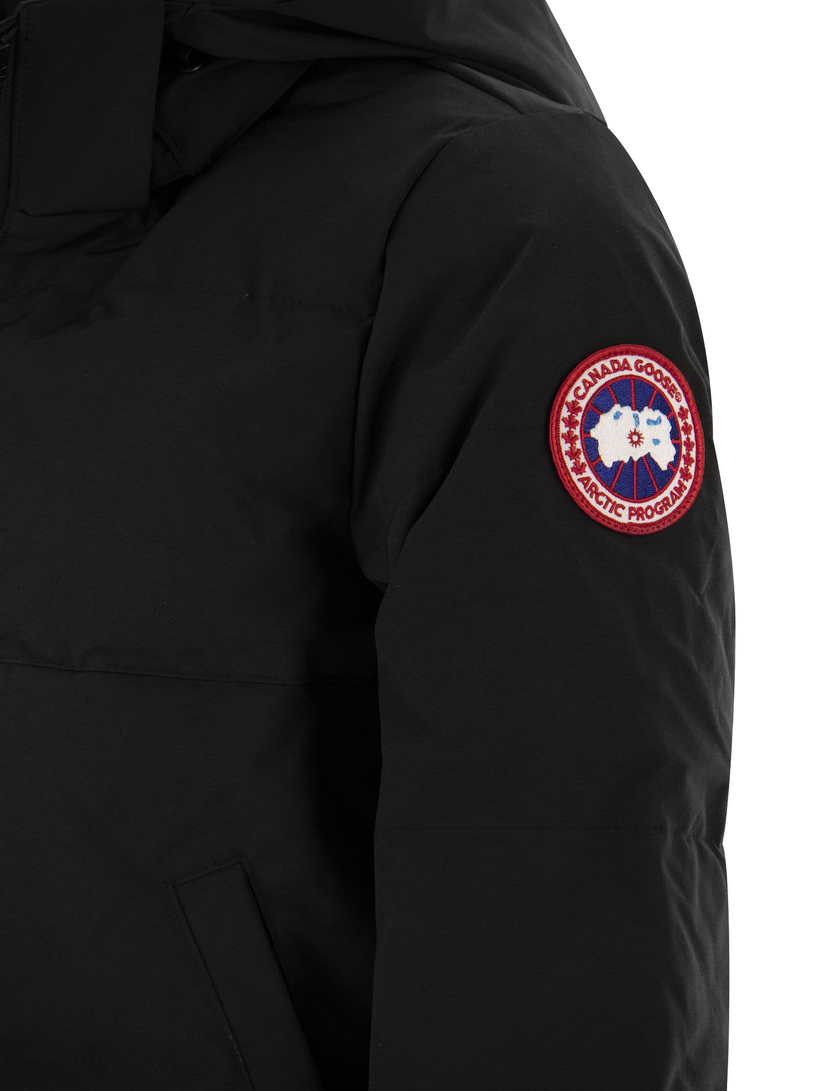 Shop Canada Goose Mystique - Long Parka With Hood In Black