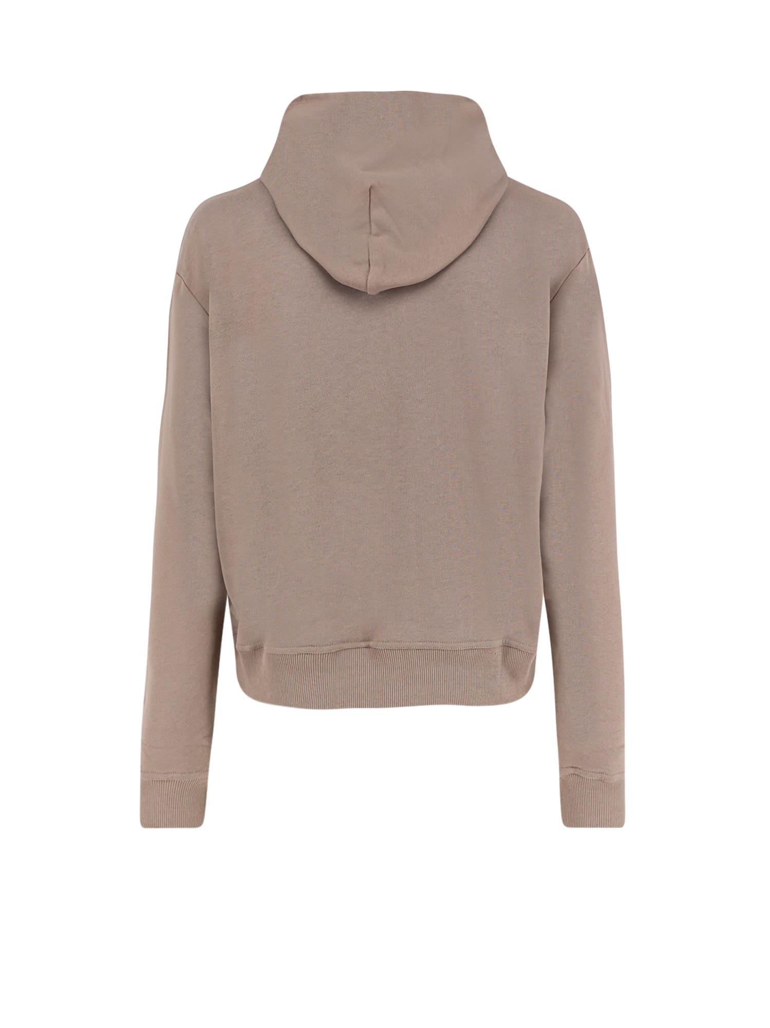 Ih Nom Uh Nit Cotton Sweatshirt With Print On The Front In Brown