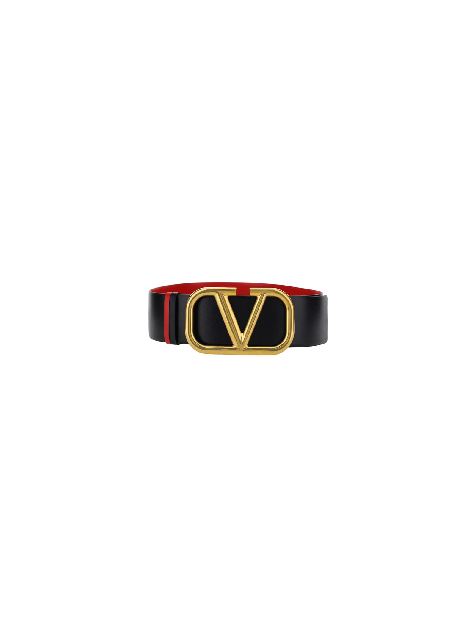 Shop Valentino Garavani Belt In Nero/rouge