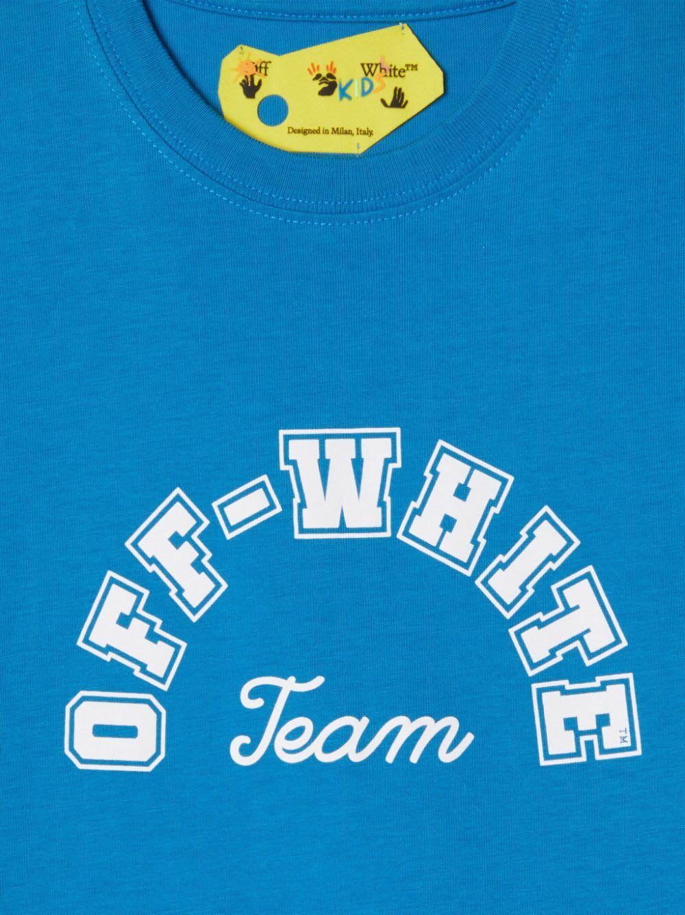 Shop Off-white Team 23 Short Sleevs T-shirt In Methyl Blue