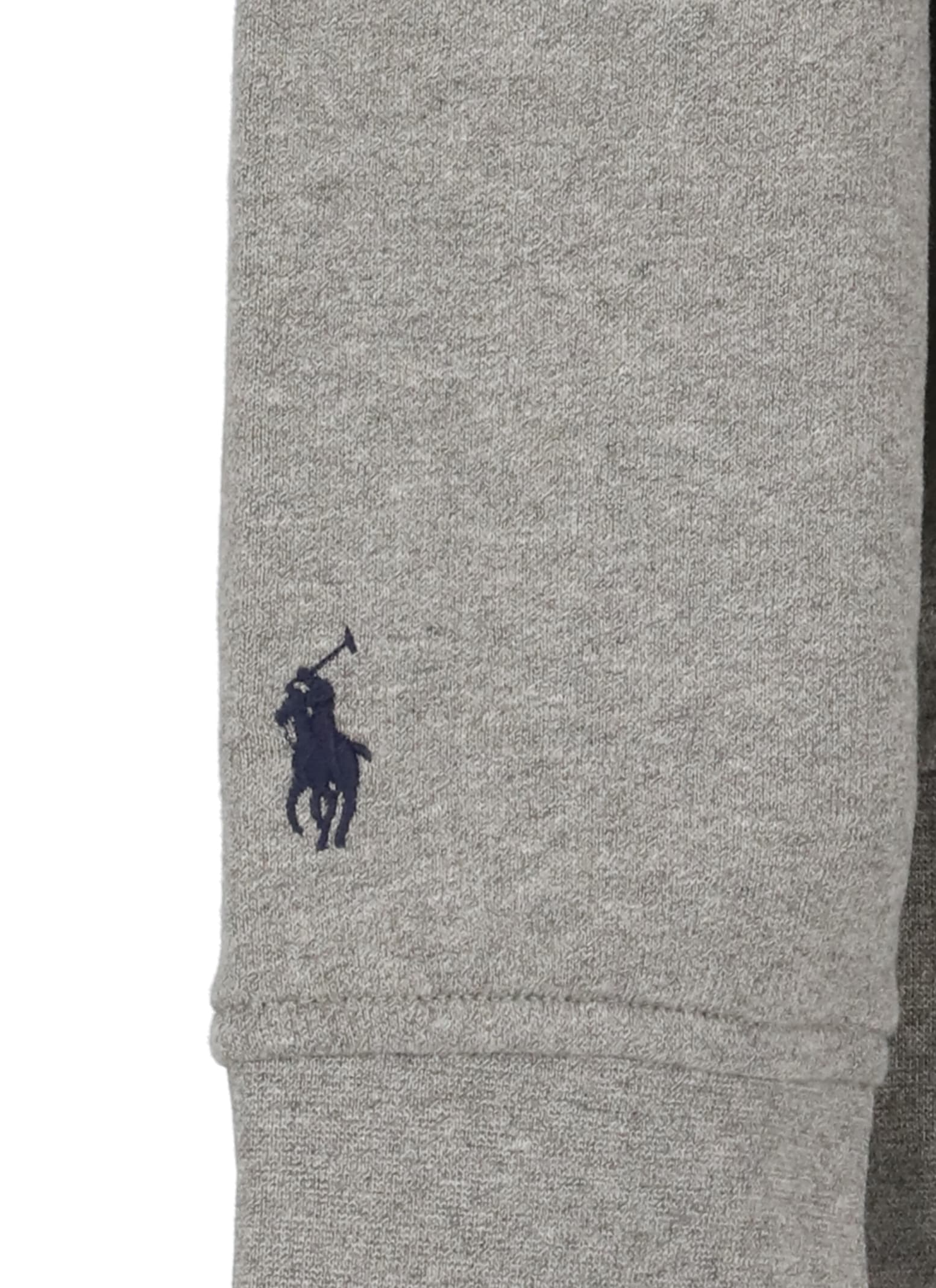 Shop Ralph Lauren Hoodie With Logo In Dark Heather