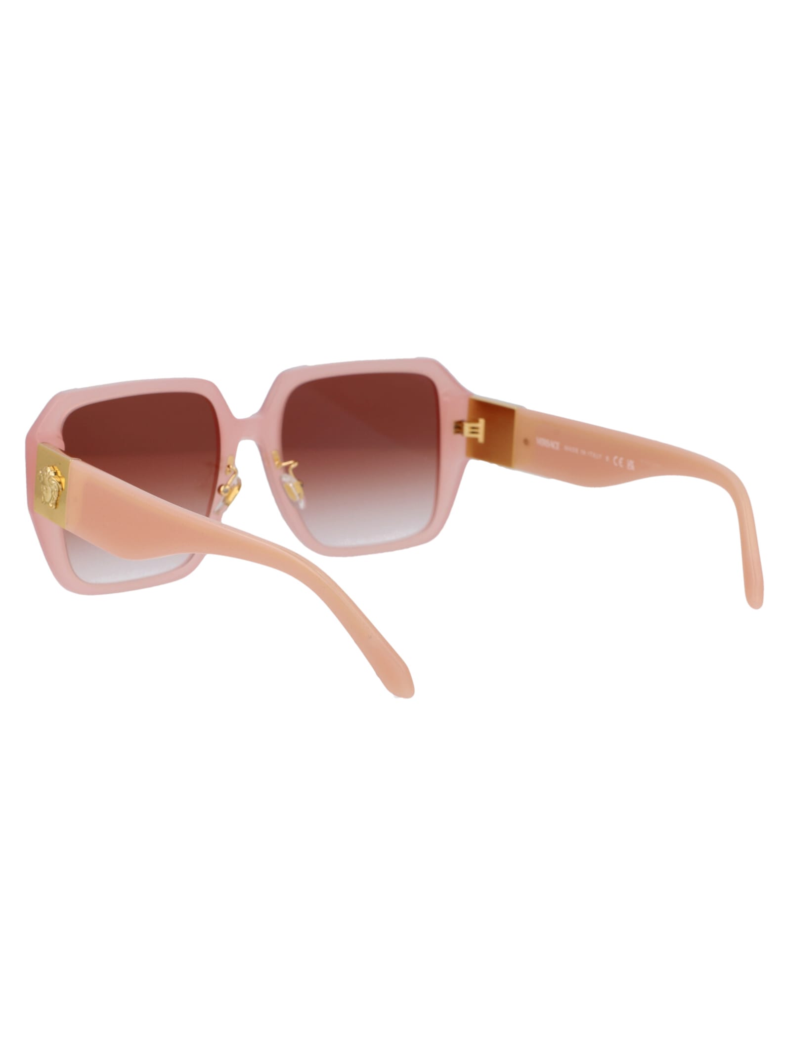 Shop Versace 0ve4472d Sunglasses In 5394vo Opal Pink